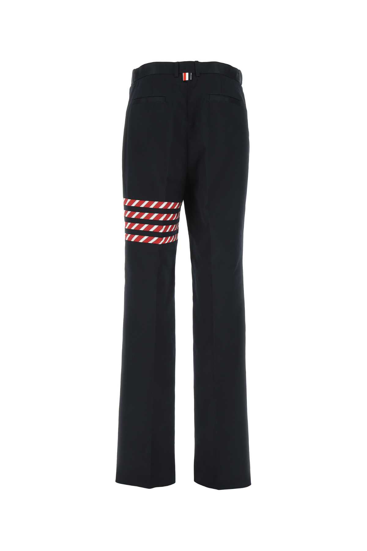 Shop Thom Browne Midnight Blue Cotton Pant In 415