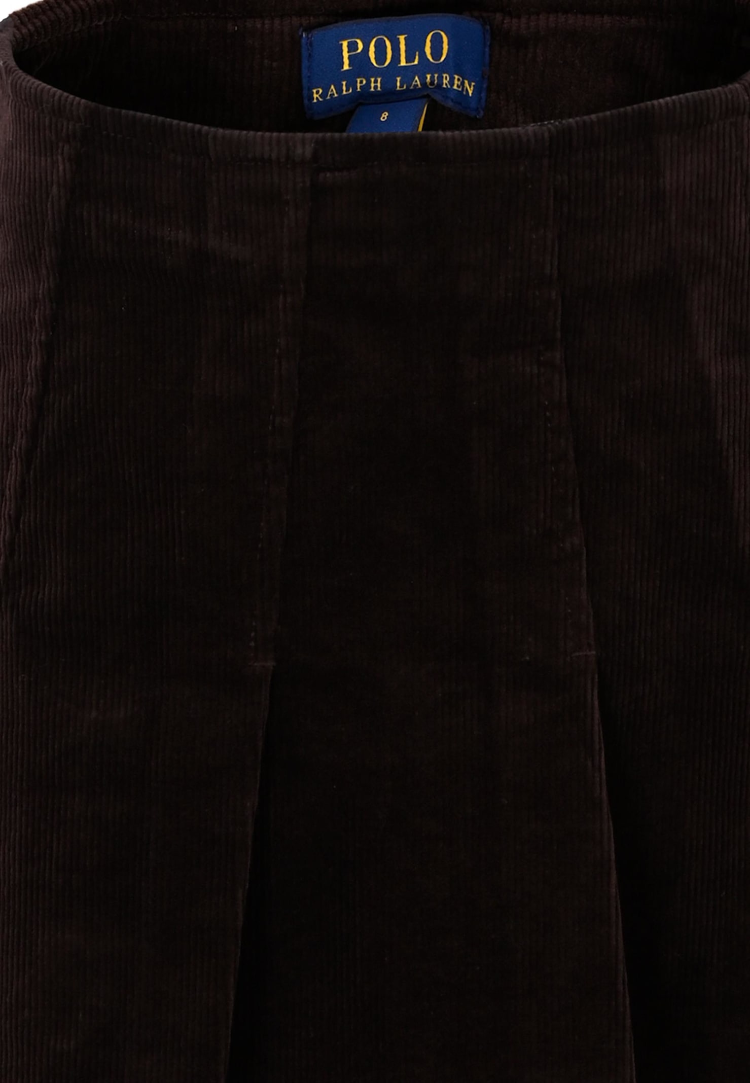 Ralph Lauren Brown Skirt For Girl With Horse In Black