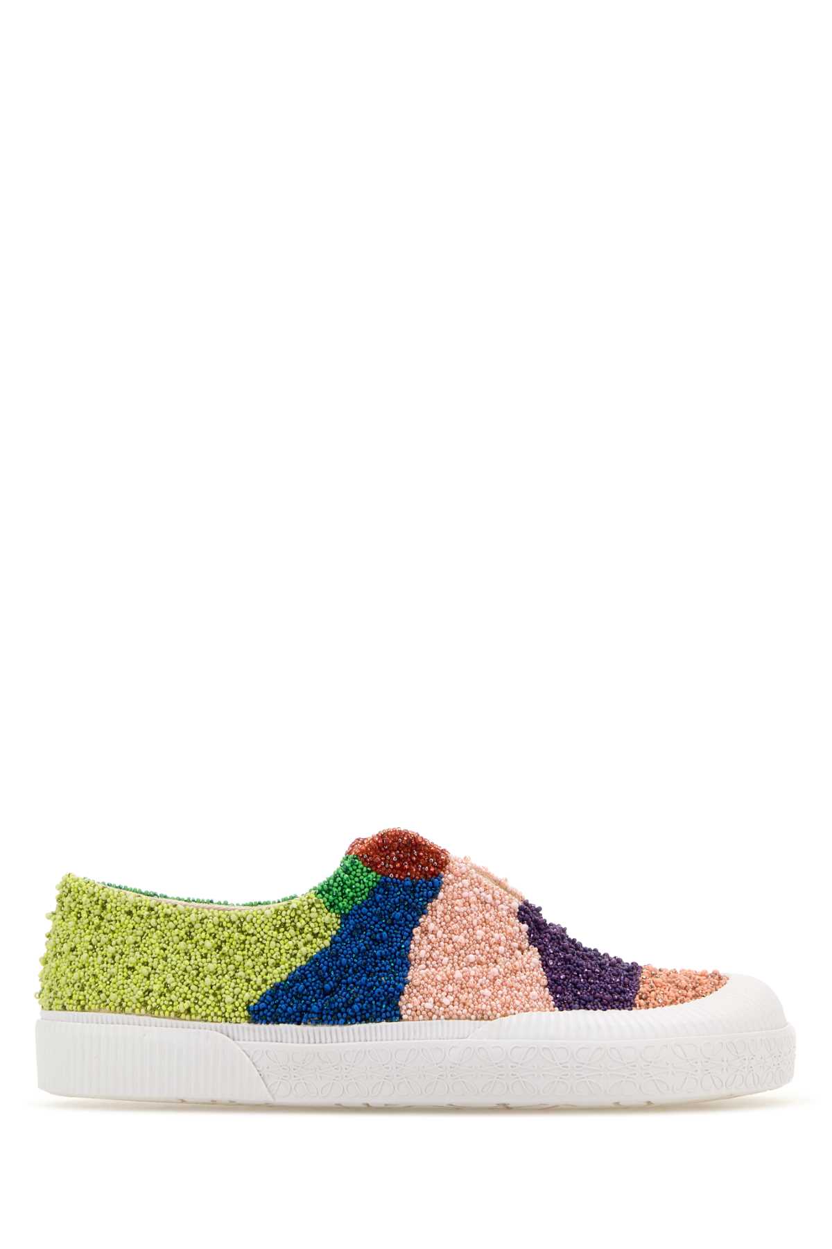 LOEWE EMBELLISHED FABRIC TERRA VULCA SLIP ON 