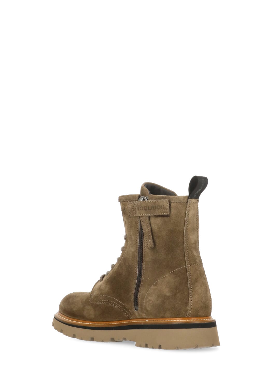 Shop Woolrich Suede Leather Boots In Brown