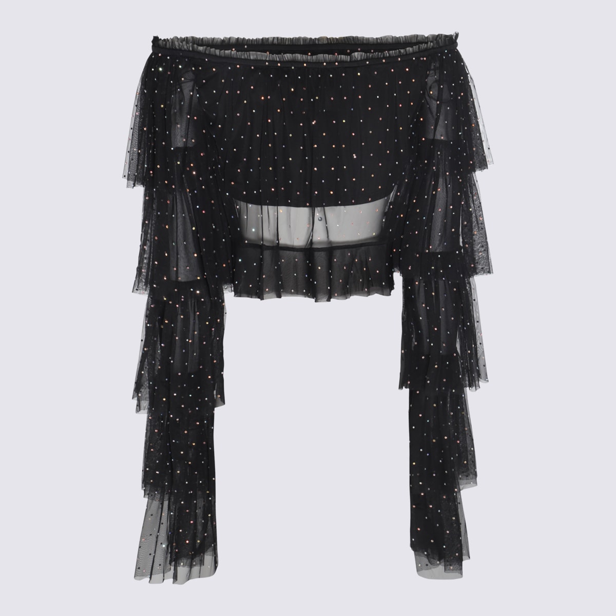 Rotate Birger Christensen Rotate Top Nero In Black