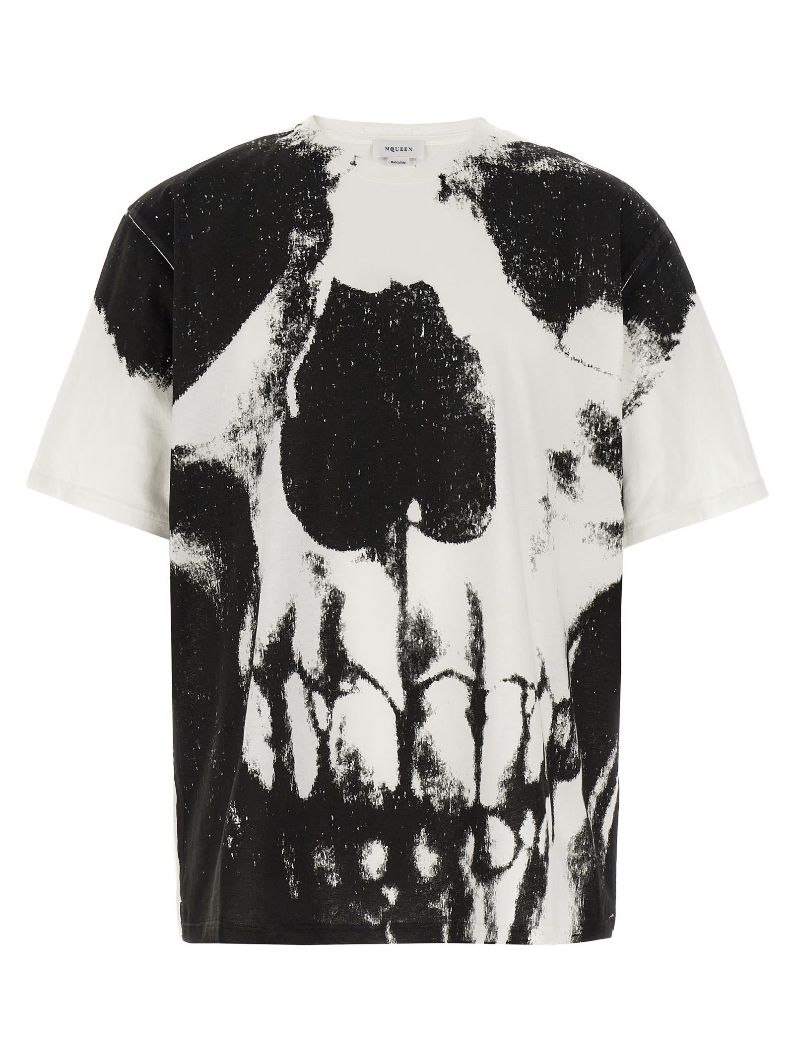 Alexander Mcqueen Skull T-shirt In White