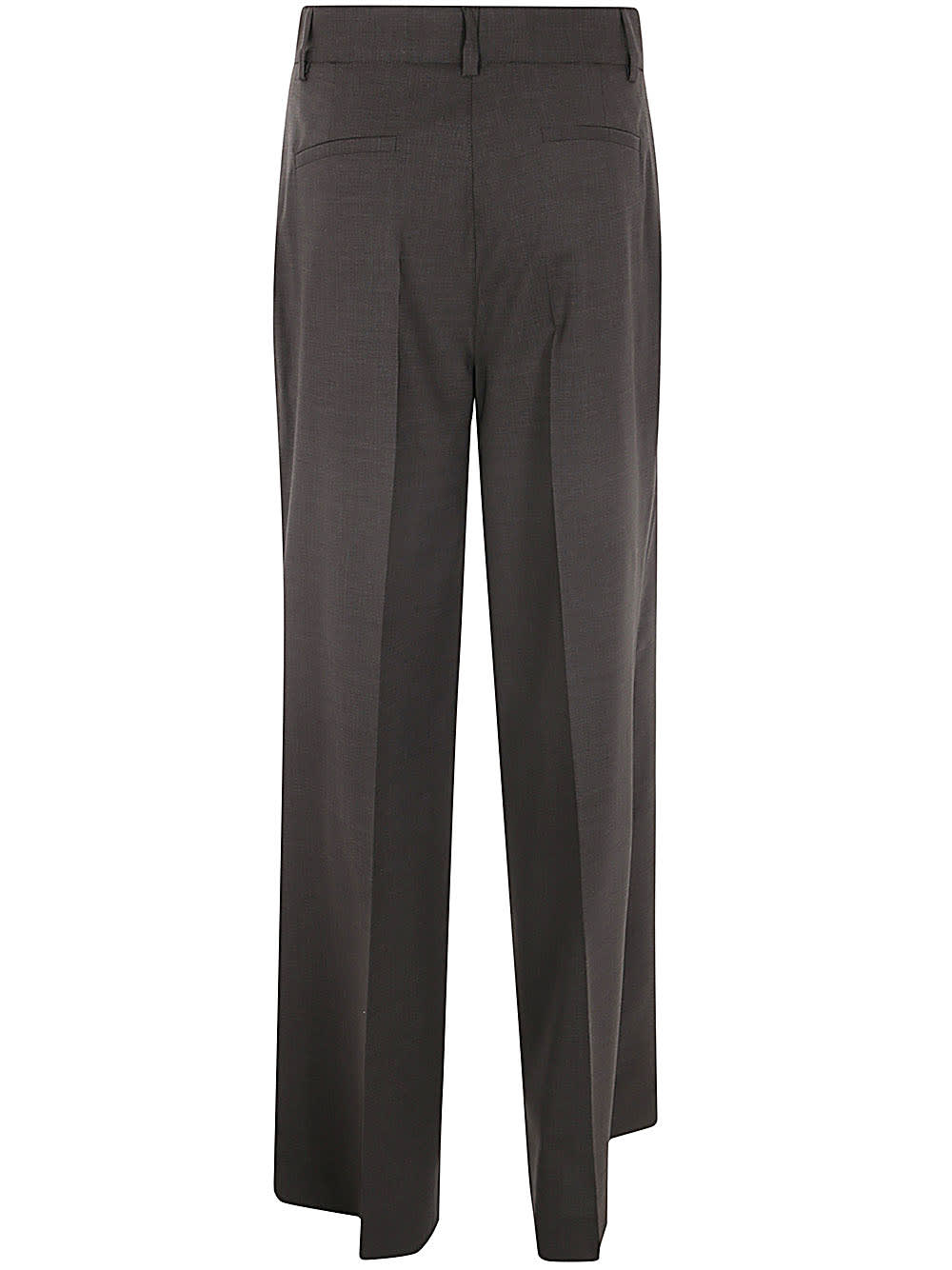 Shop P.a.r.o.s.h Flared Pants In Brown