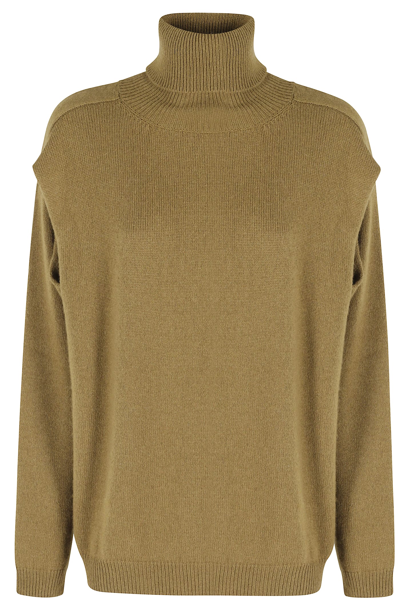 Federica Tosi Maglia Cut Collo Alto In Green