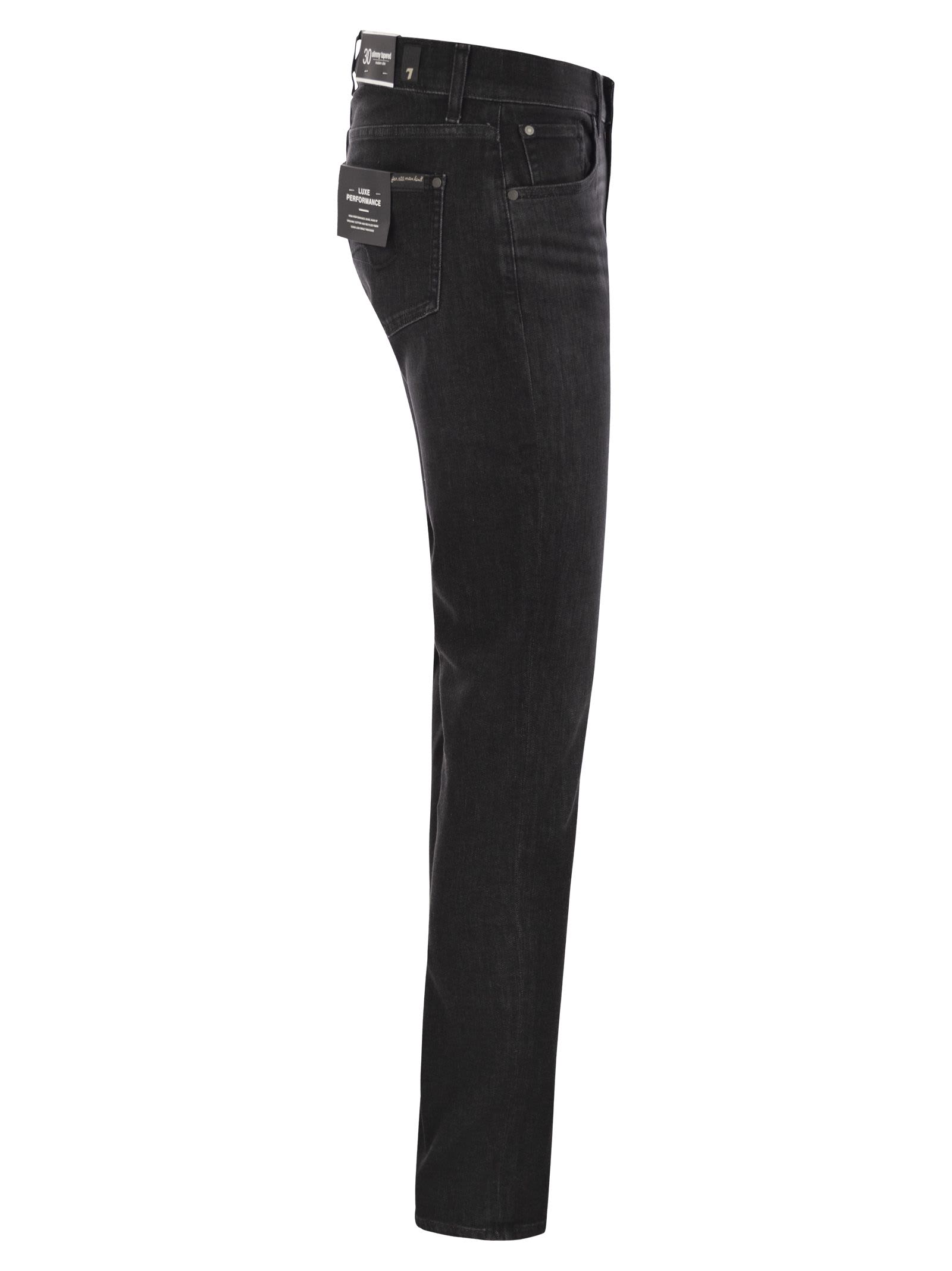 7 FOR ALL MANKIND SLIMMY TAPERED - SKINNY MEDIUM-WAISTED JEANS