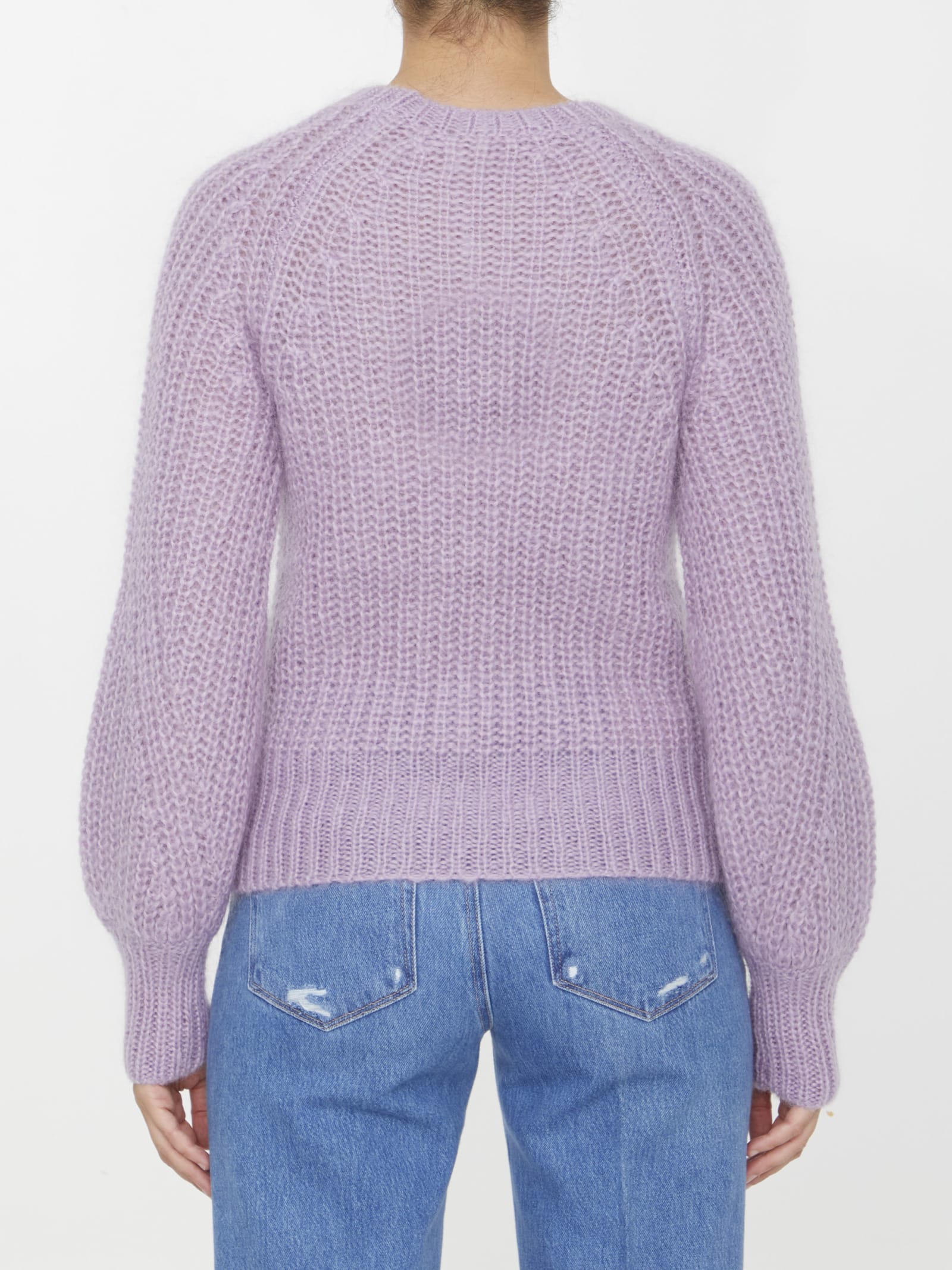 Shop Zimmermann Luminosity Raglan Sweater In Lilac
