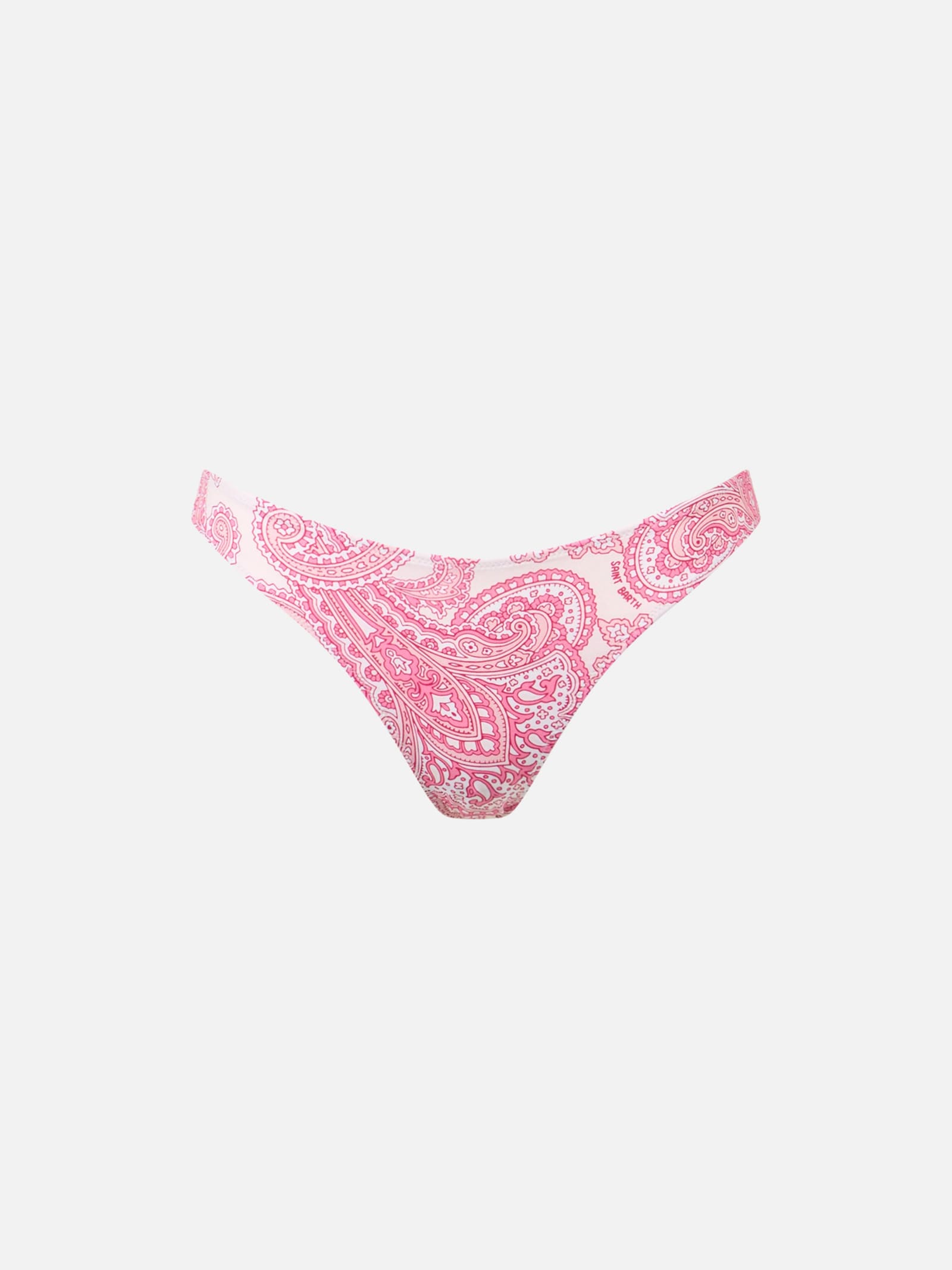Mc2 Saint Barth Woman Pink Paisley Classic Swim Briefs Lido In Pink