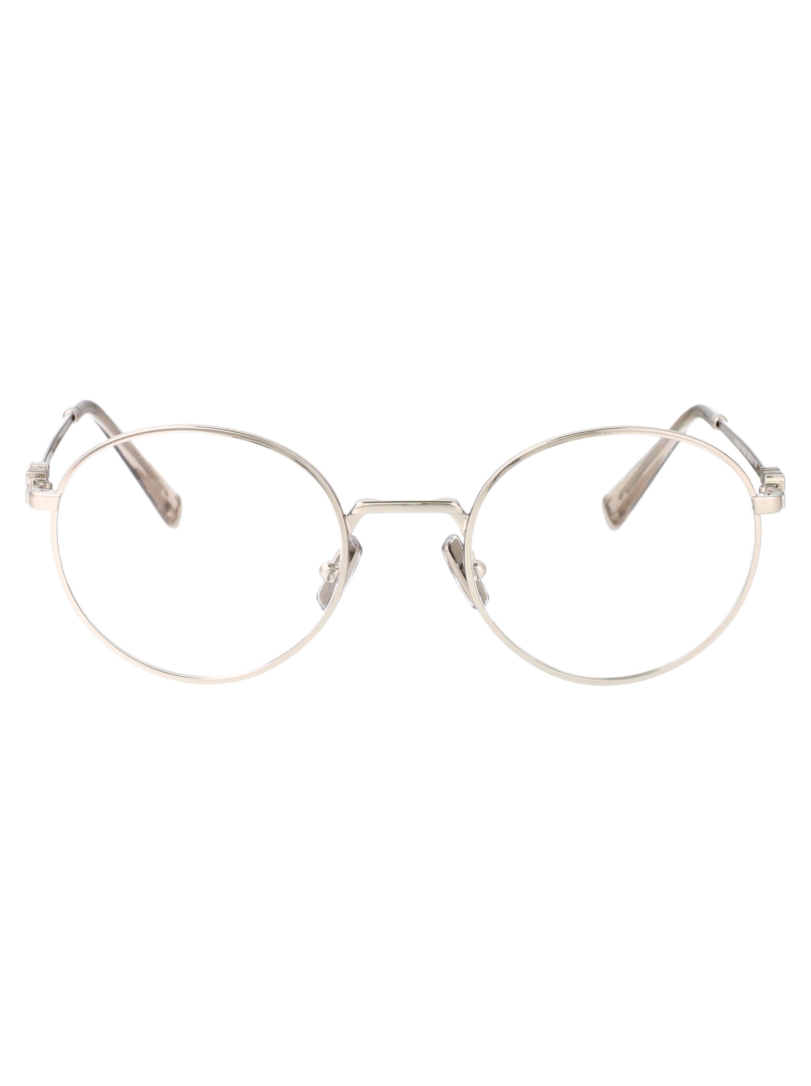 Shop Miu Miu 0mu 52xv Glasses In 1bc1o1 Silver