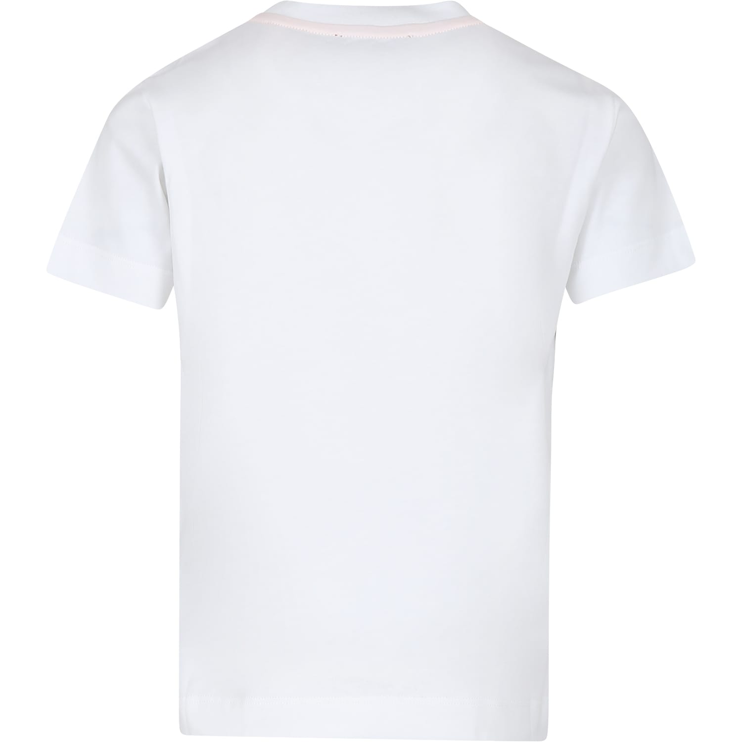 Shop Missoni White T-shirt For Girl With Logo
