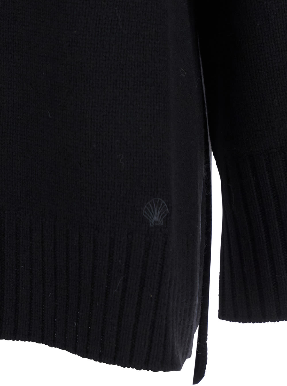 Loulou Studio Black Wool Blend Oversize Safi Sweater In Black