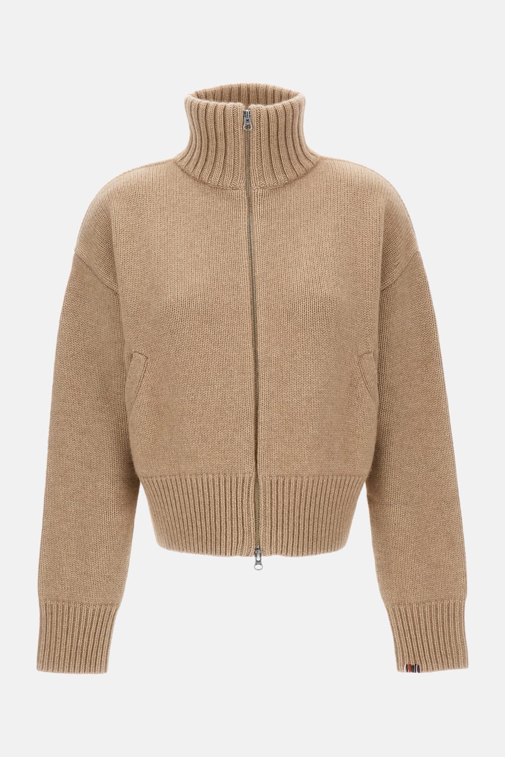 Extreme Cashmere Extra Fab Zip-up Cardigan In Brown