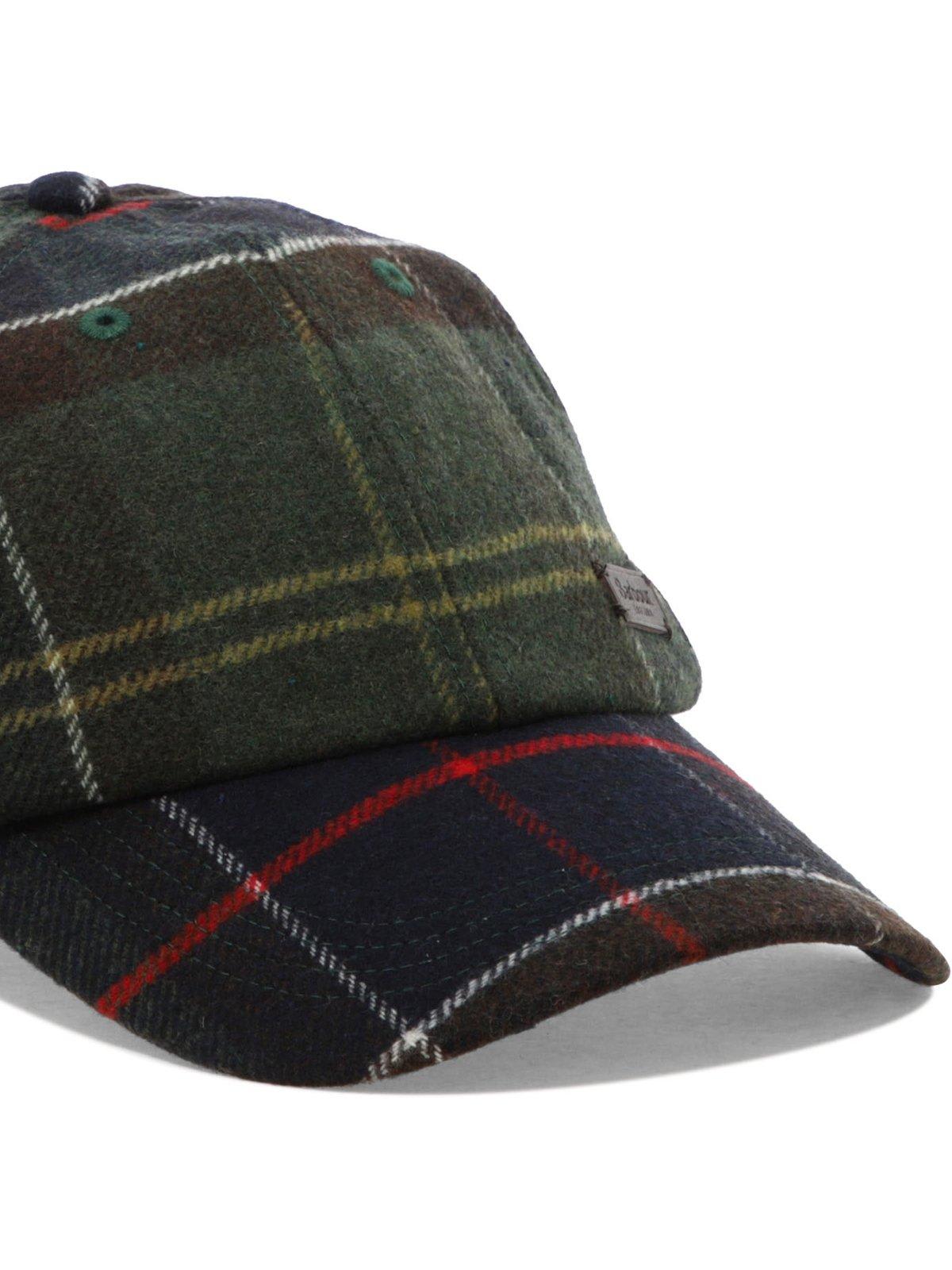 Barbour Galingale Tartan Sports Cap In Green