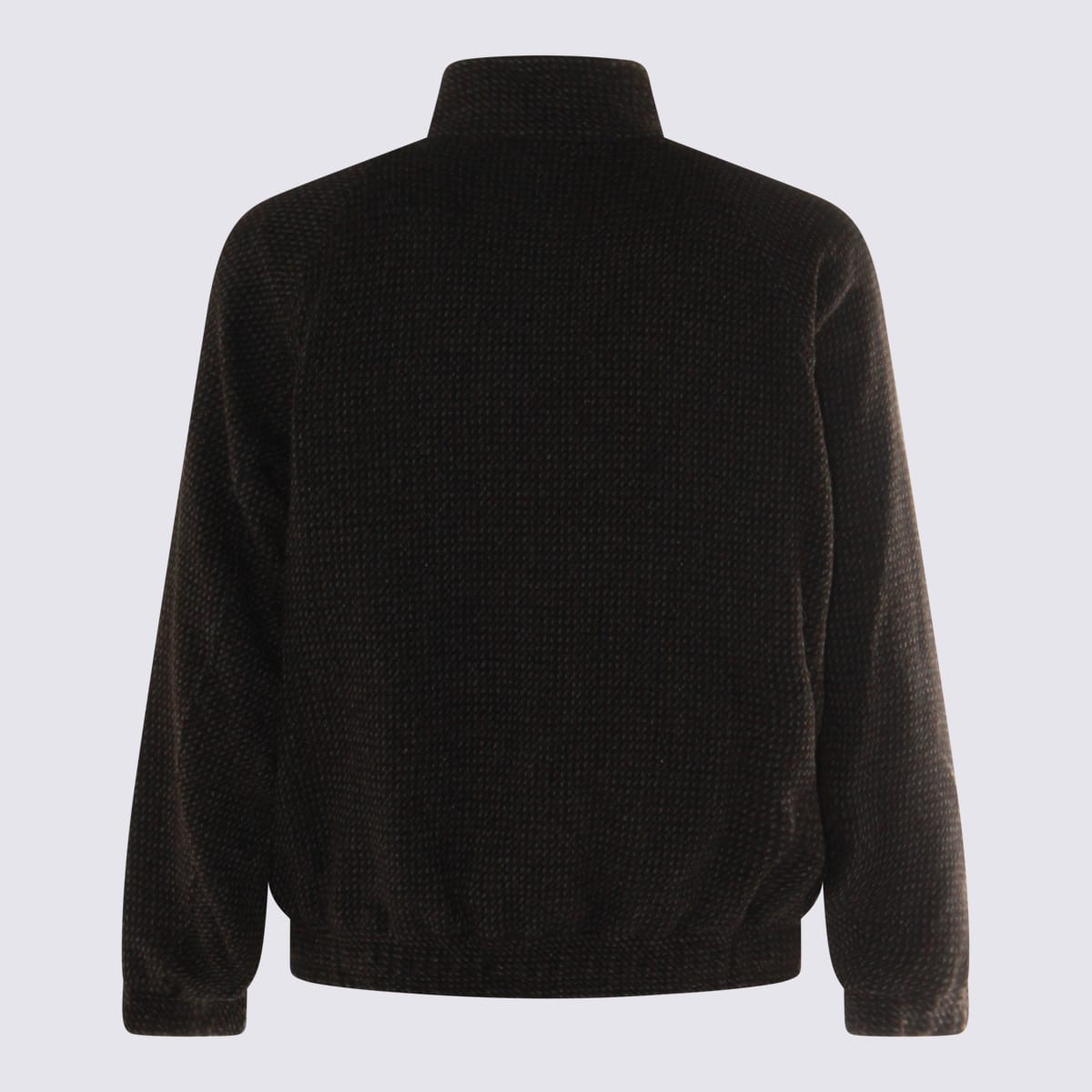Auralee High-neck Bomber Jacket In Brown