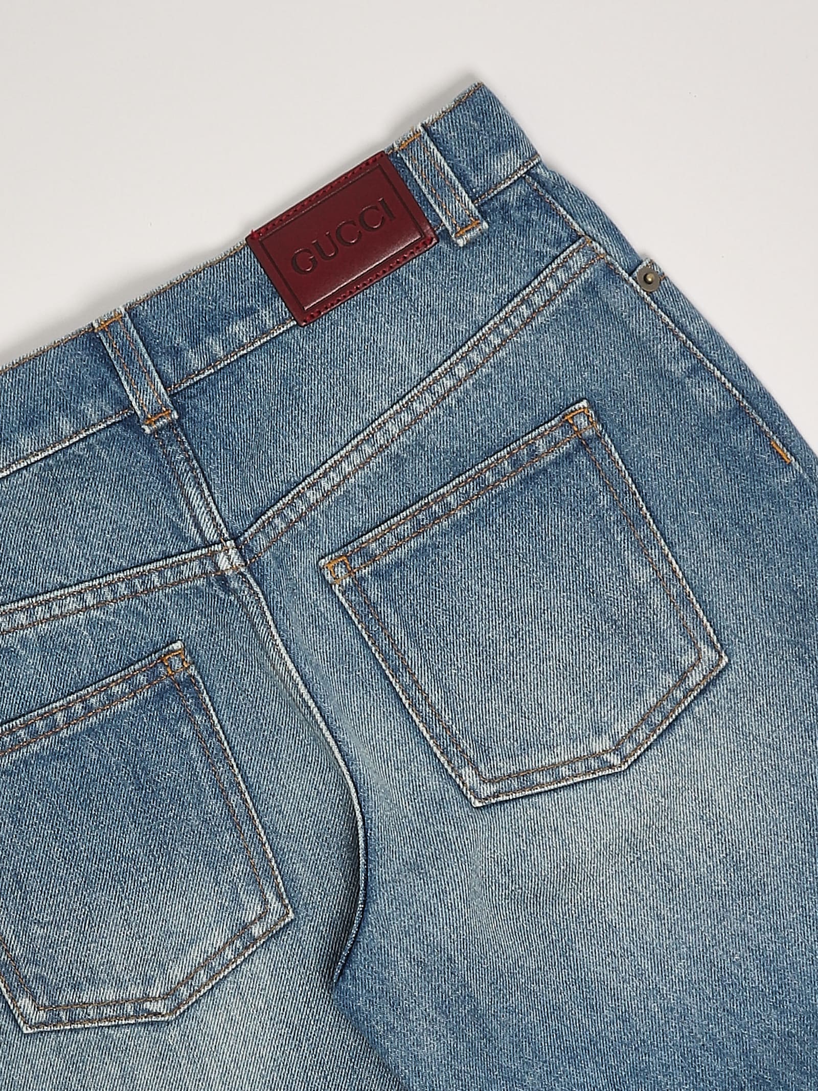 Gucci Bermuda Denim Bermuda In Blue