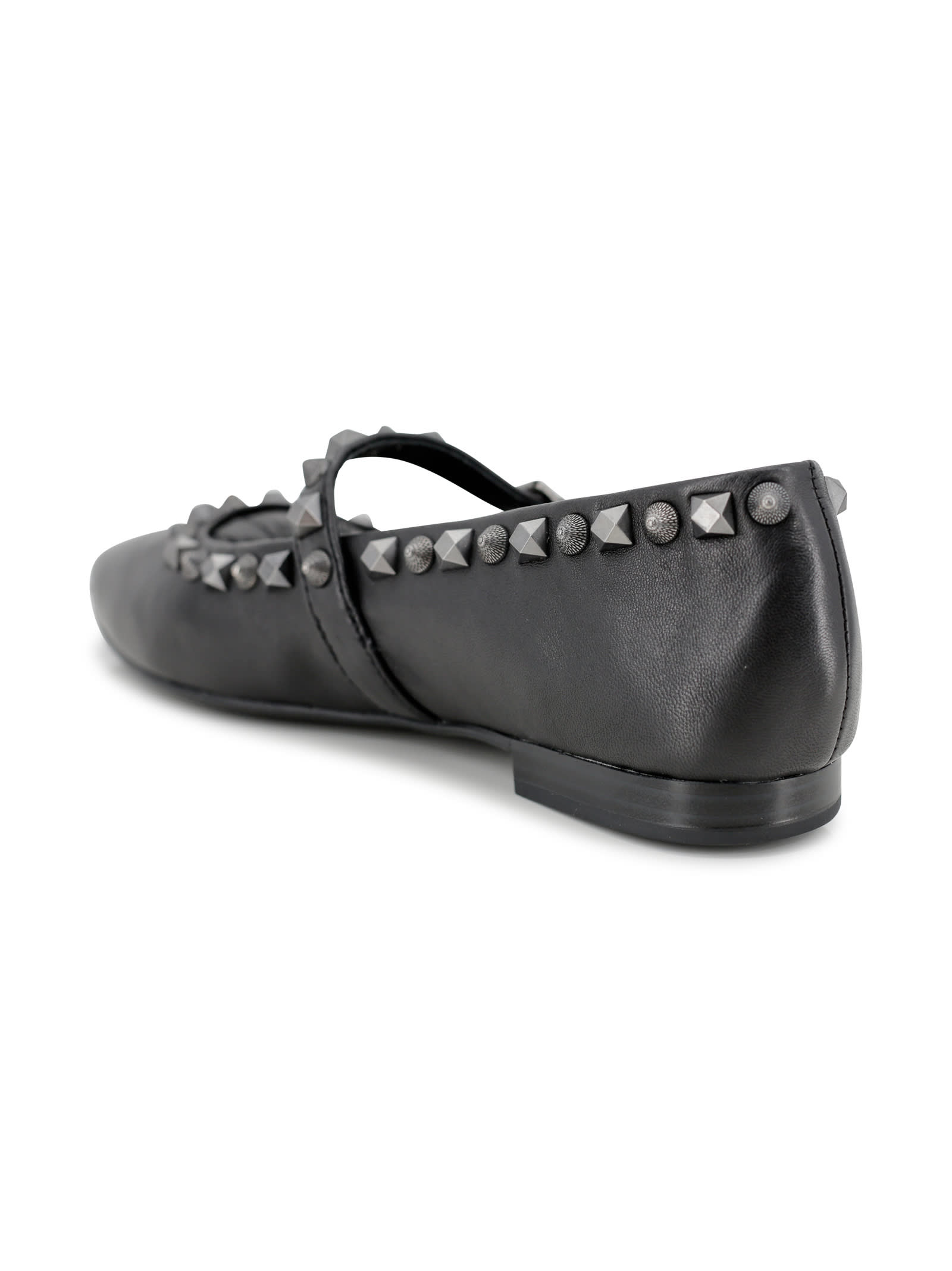 ASH STUDDED BALLERINAS 