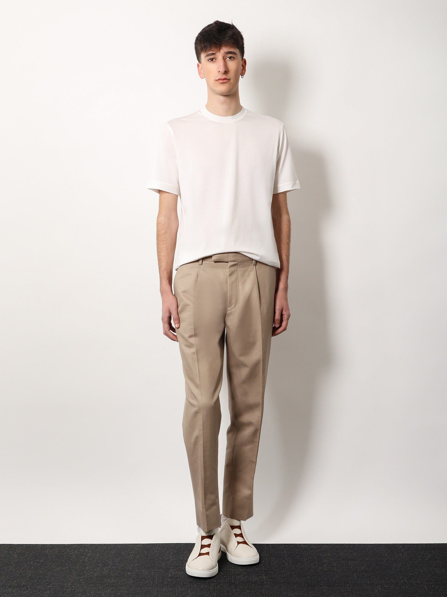 Shop Zegna Leggerissimo Cotton And Silk T-shirt In White