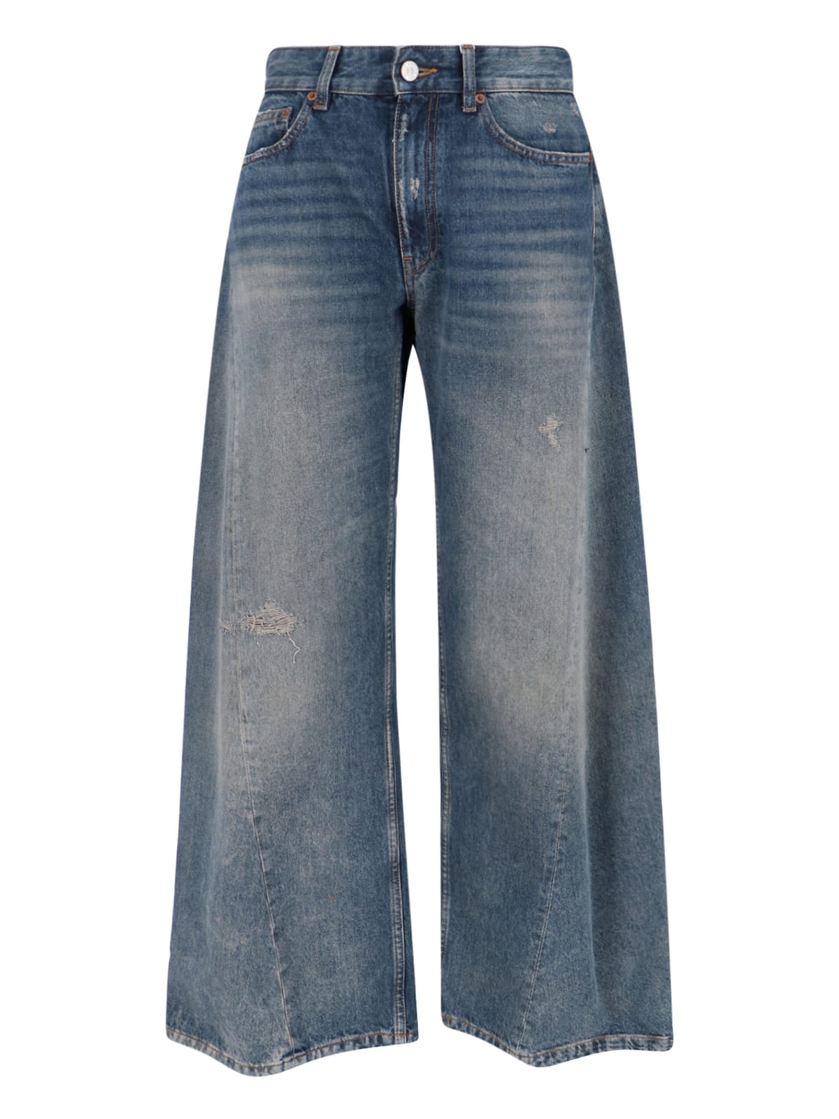 Mm6 Maison Margiela Wide Jeans In Blue
