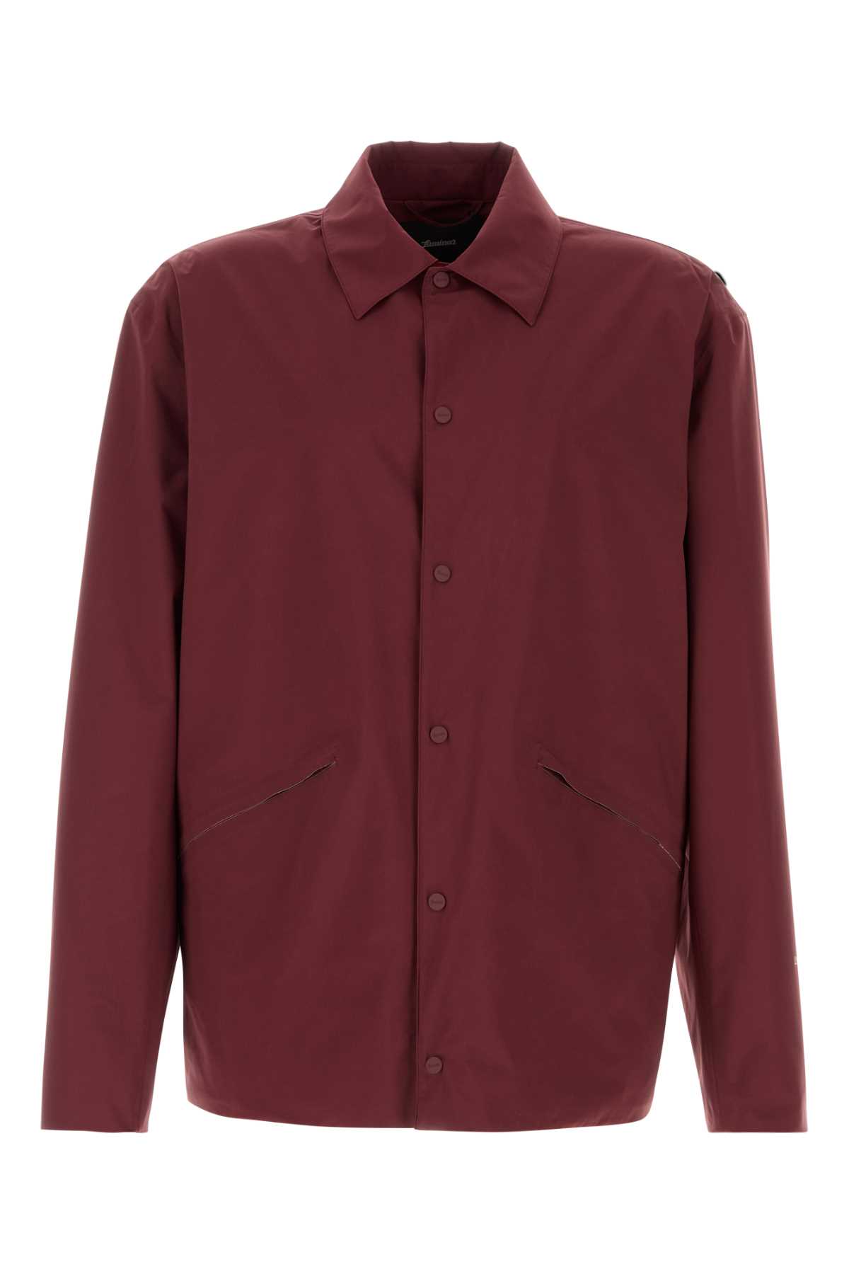 Herno Indstopped Laminar Overshirt In Bordeaux