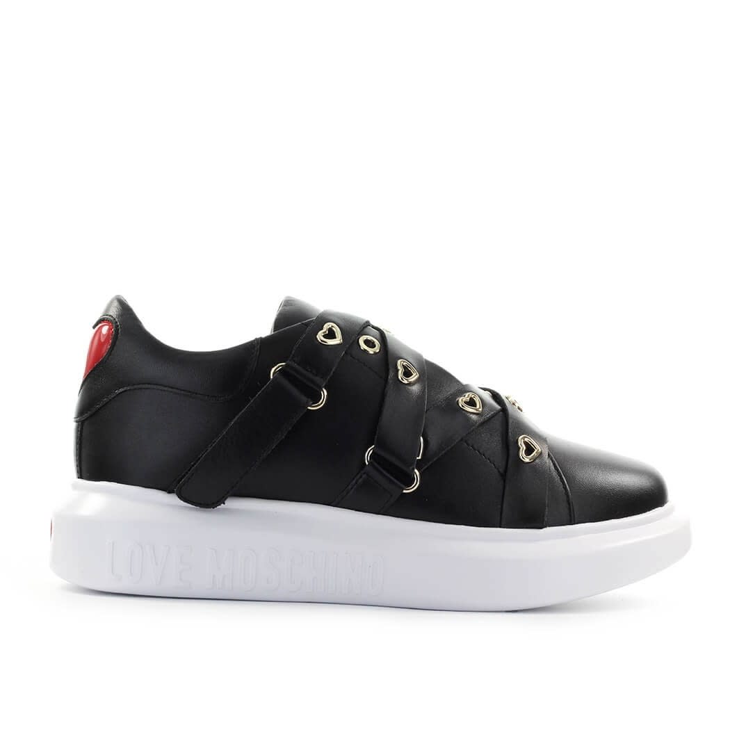 Love Moschino Black Straps Sneaker