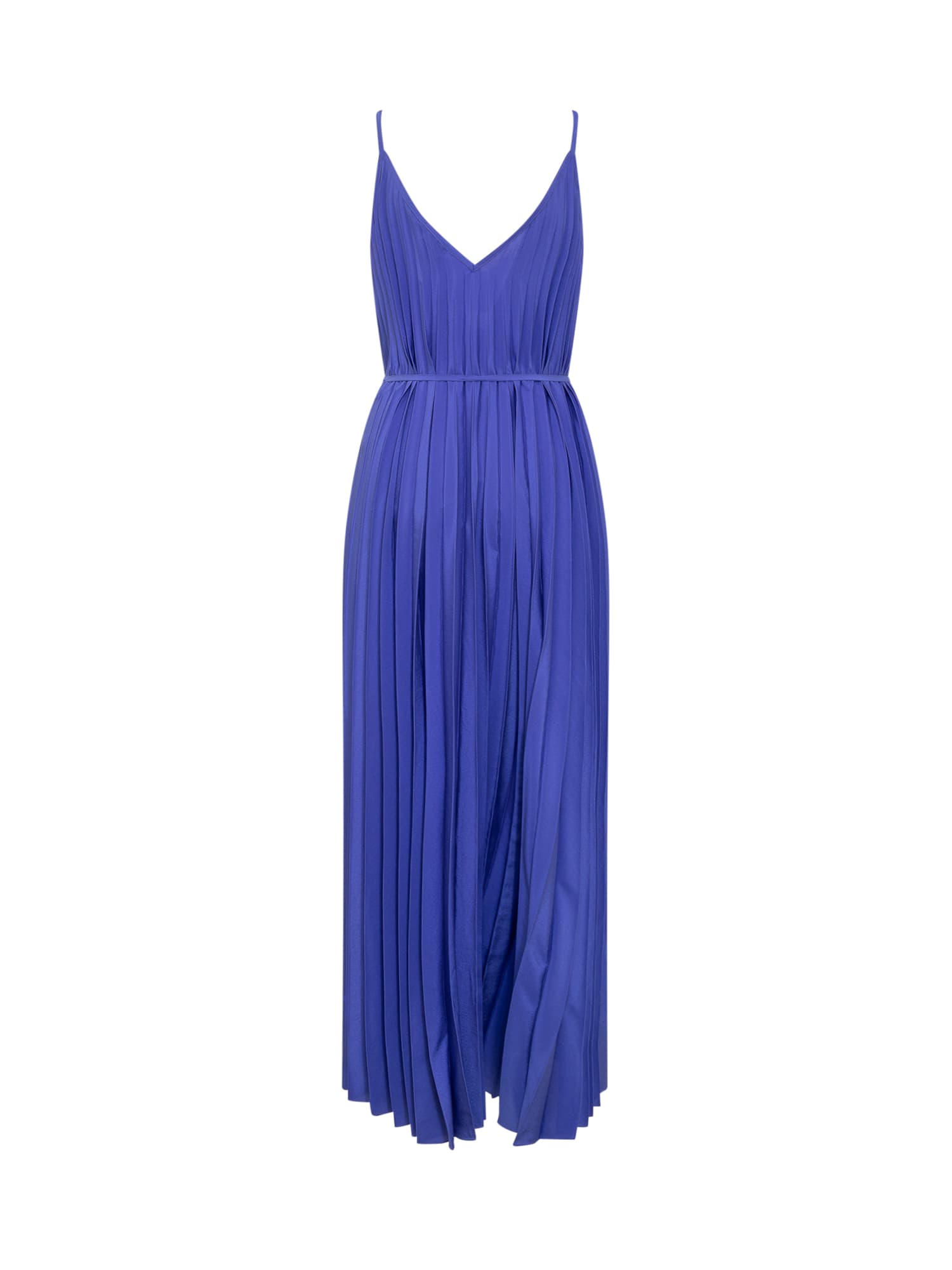 Shop P.a.r.o.s.h Pleated Dress In Bluette