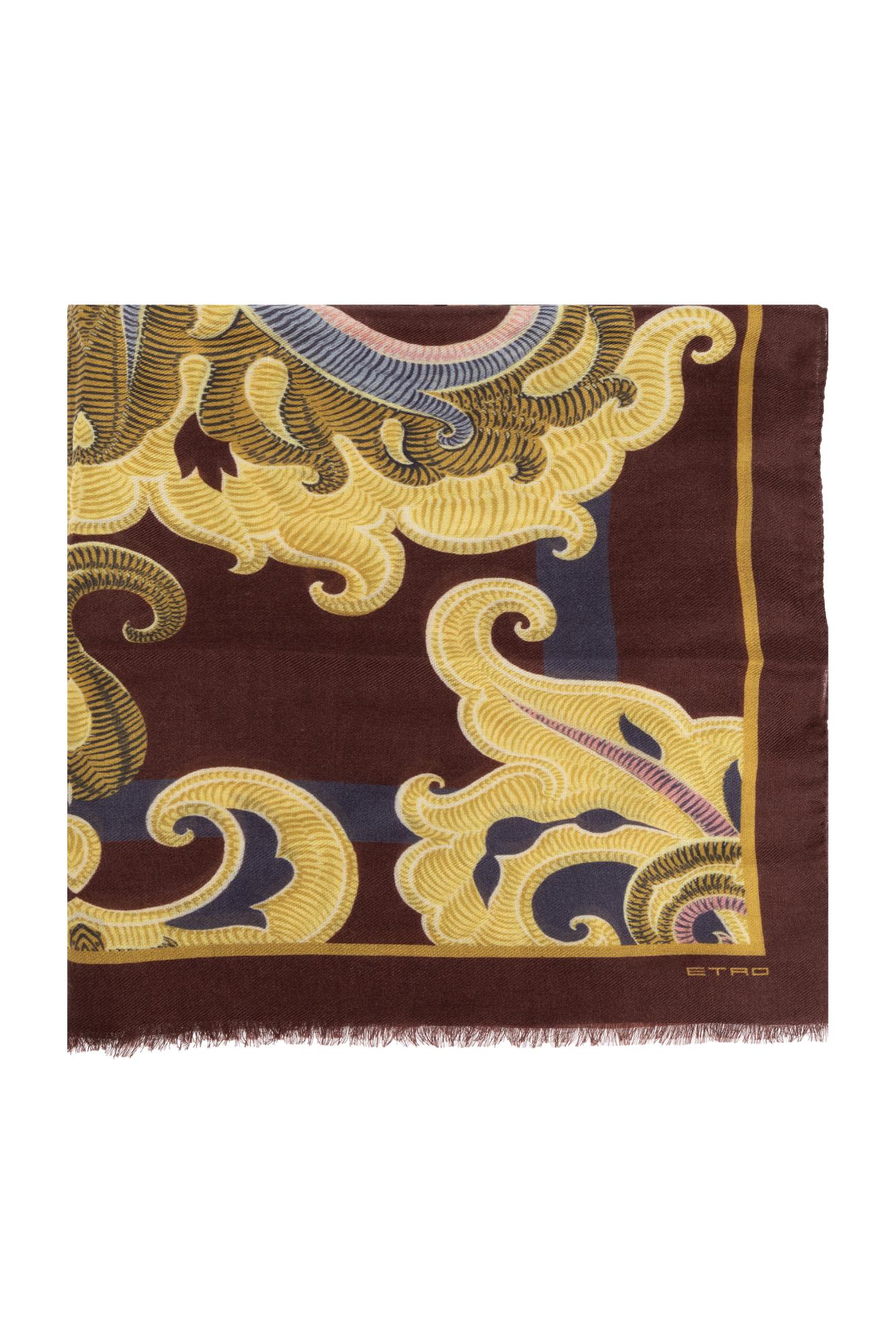 Shop Etro Scarf With Decorative Pattern