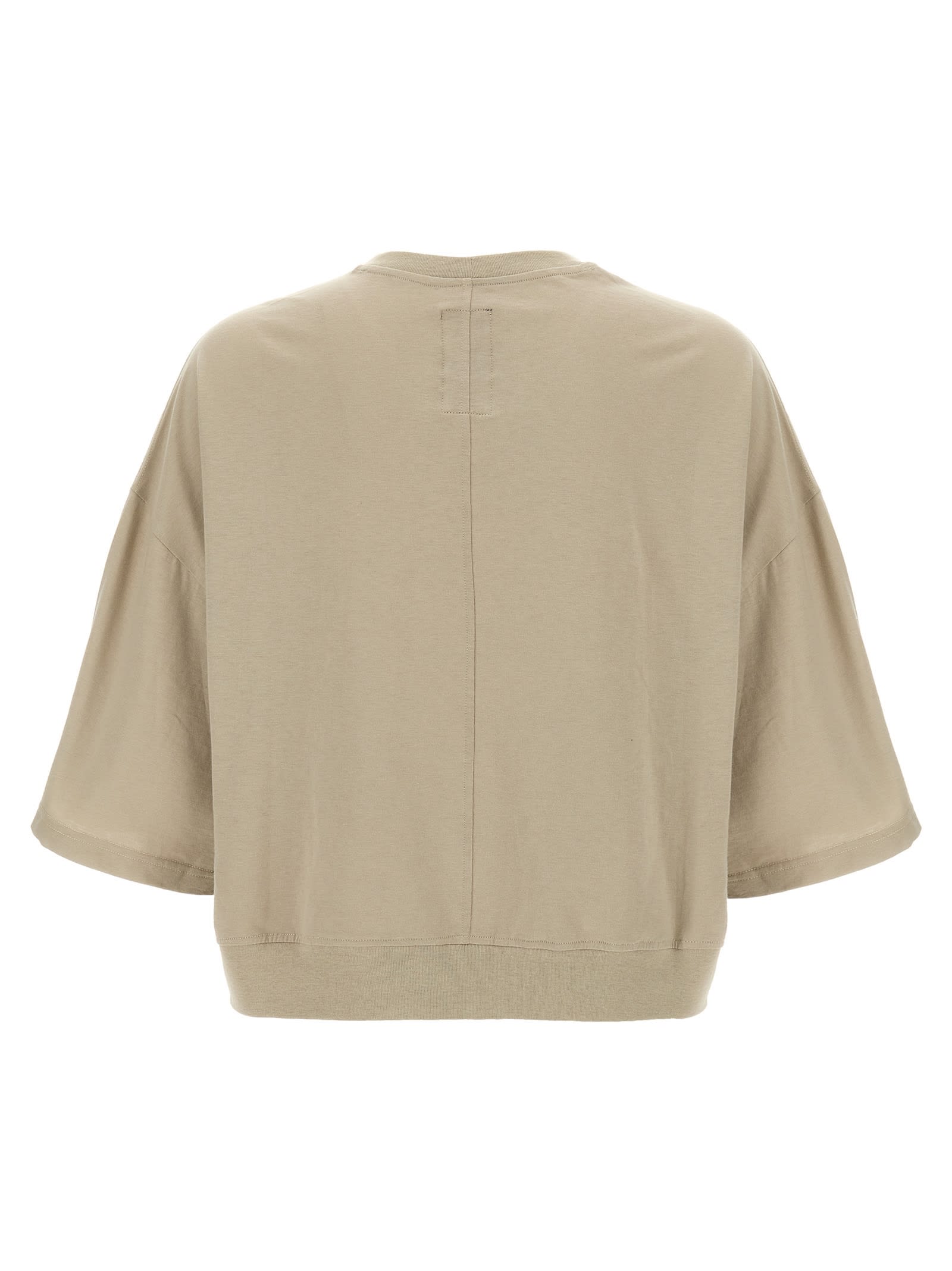 Rick Owens Champion Graphic Print Crew Neck T-shirt In Neutral