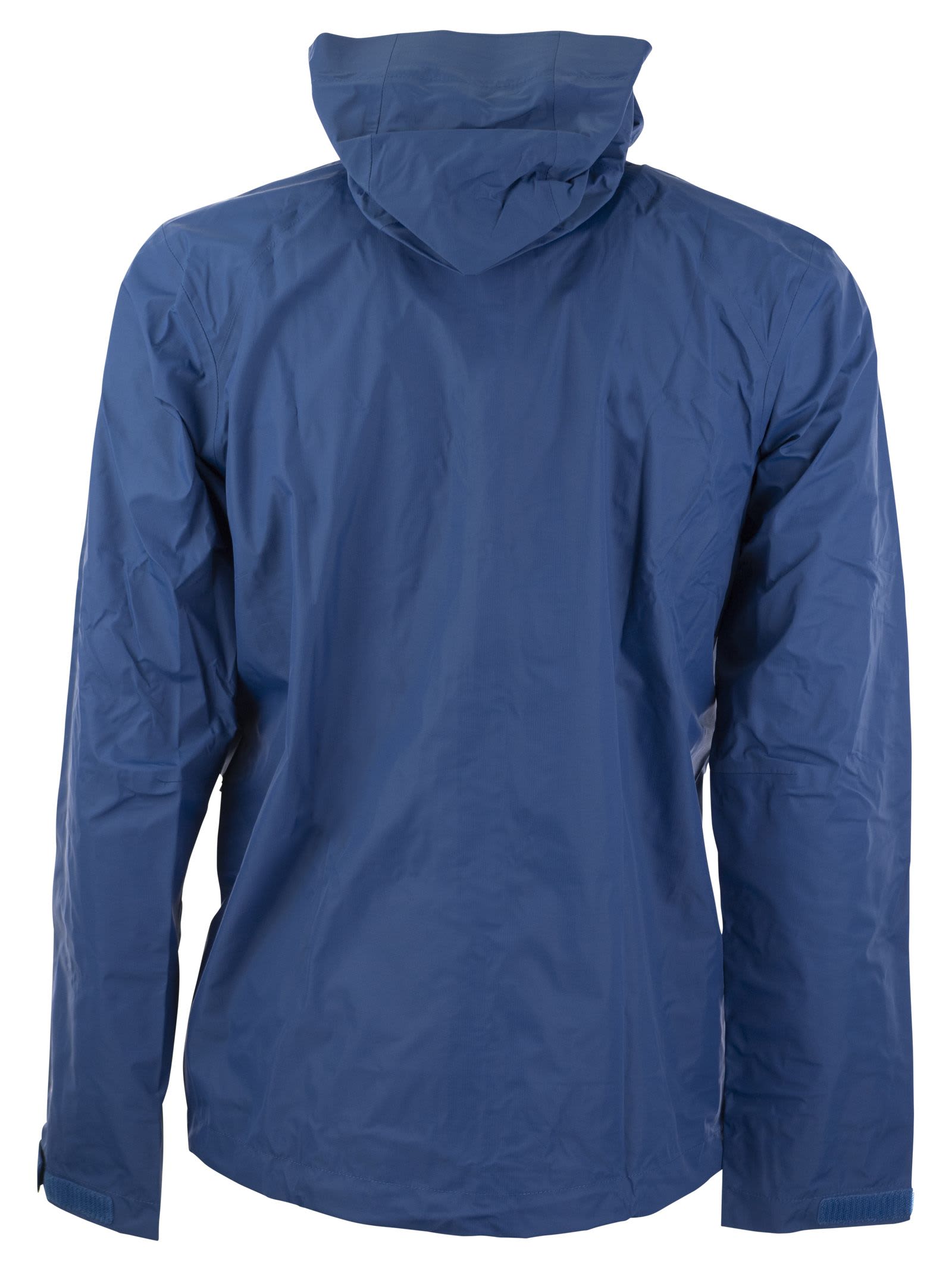 Shop Patagonia Nylon Rainproof Jacket In Blue