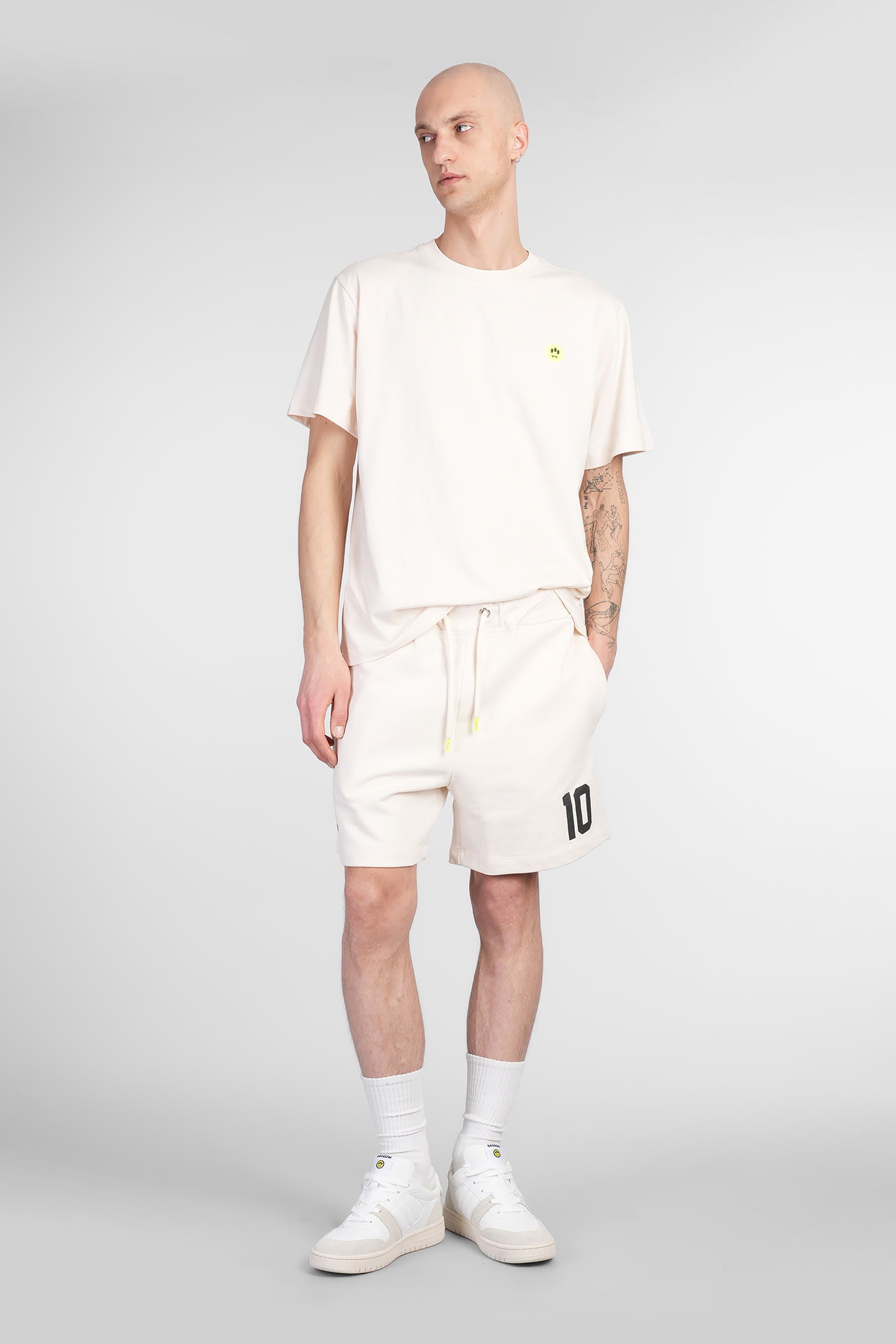 Barrow Shorts In Beige Cotton In Beige