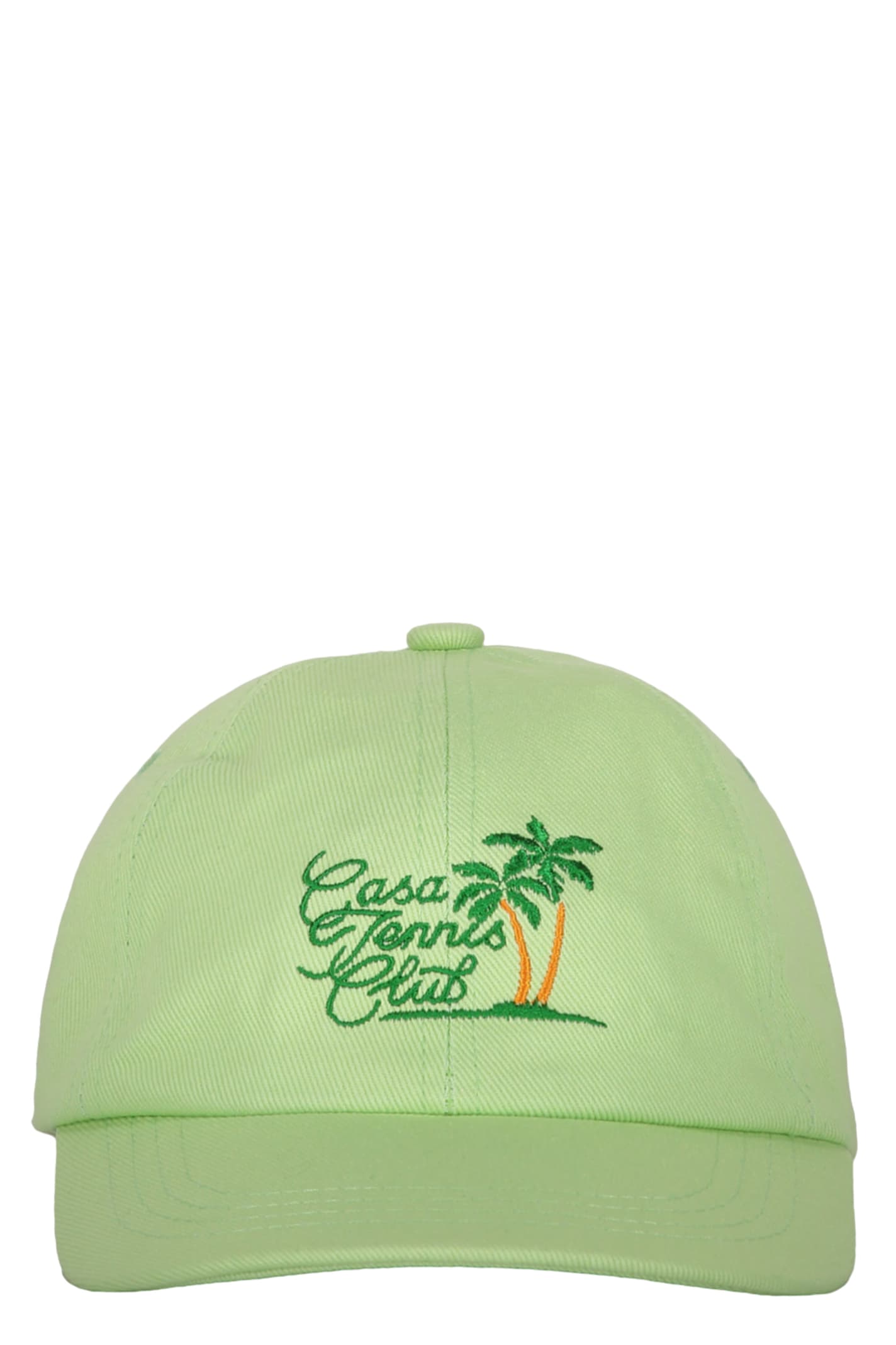 Shop Casablanca Embroidered Baseball Cap In Green