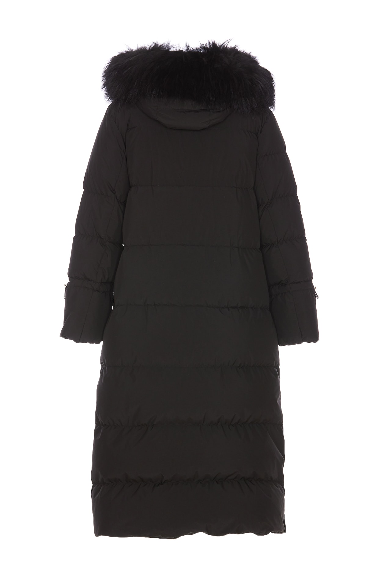 Shop Moorer Breuil Padded Coat In Black