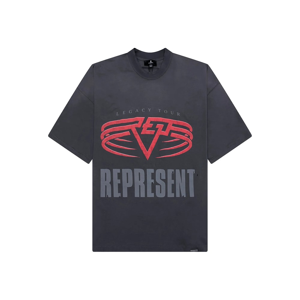 Represent Reversible Living Legacy Tour T-shirt In Grey In Gray