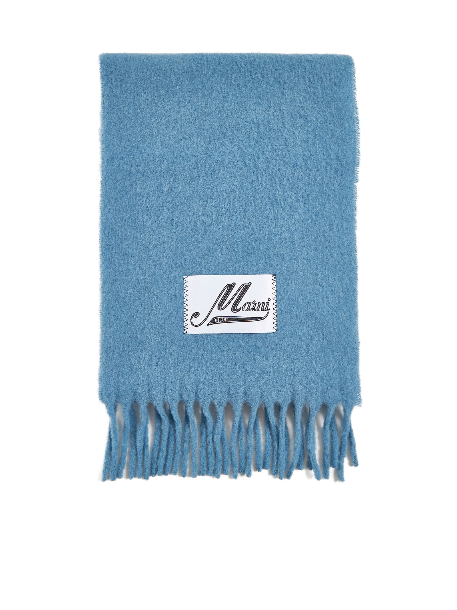 Shop Marni Scarf In Lake