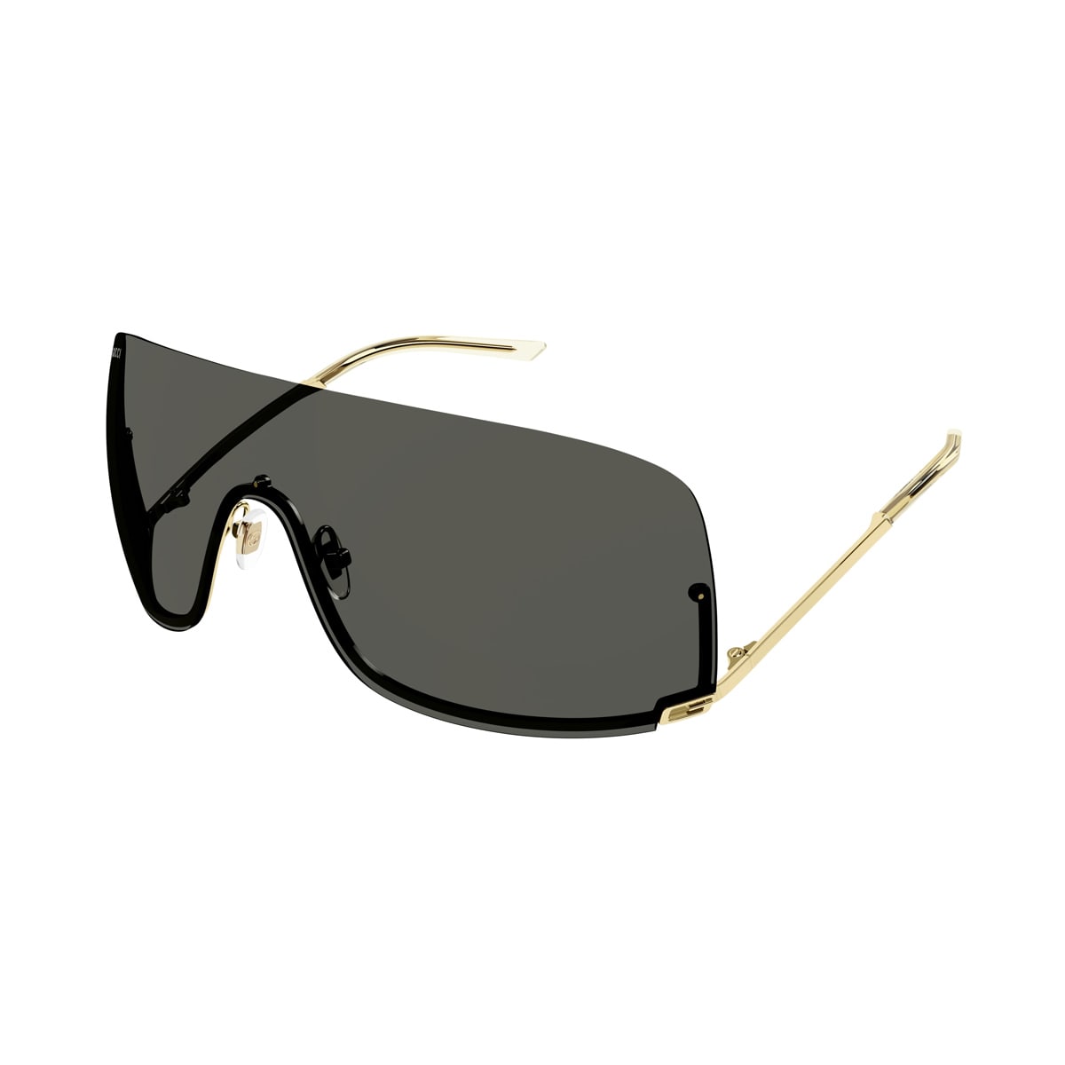 Shop Gucci Gg1560s Linea Fashion 001 Gold Grey Sunglasses In Oro