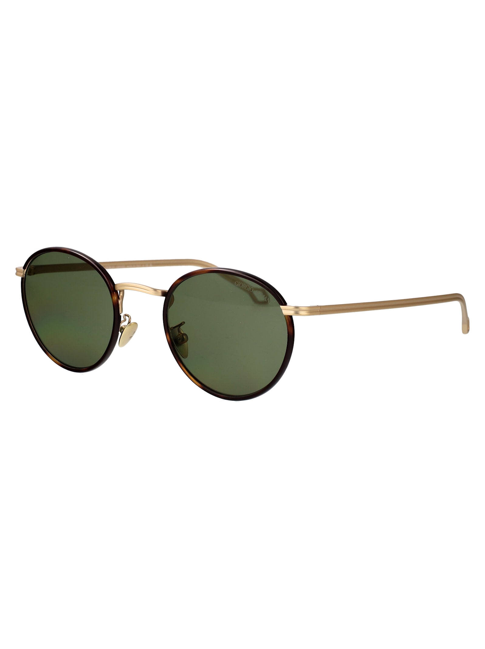 Shop Giorgio Armani 0ar6163j Sunglasses In Gold