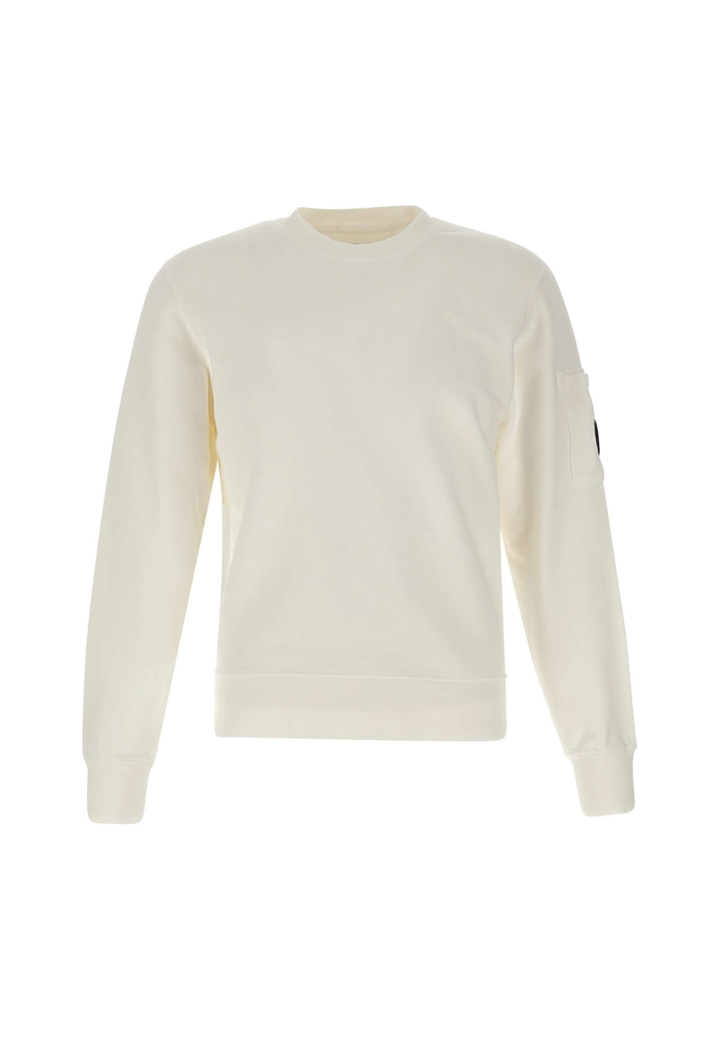 C.p. Company Sea Island Knit Sweatshirt In Gauze White | ModeSens