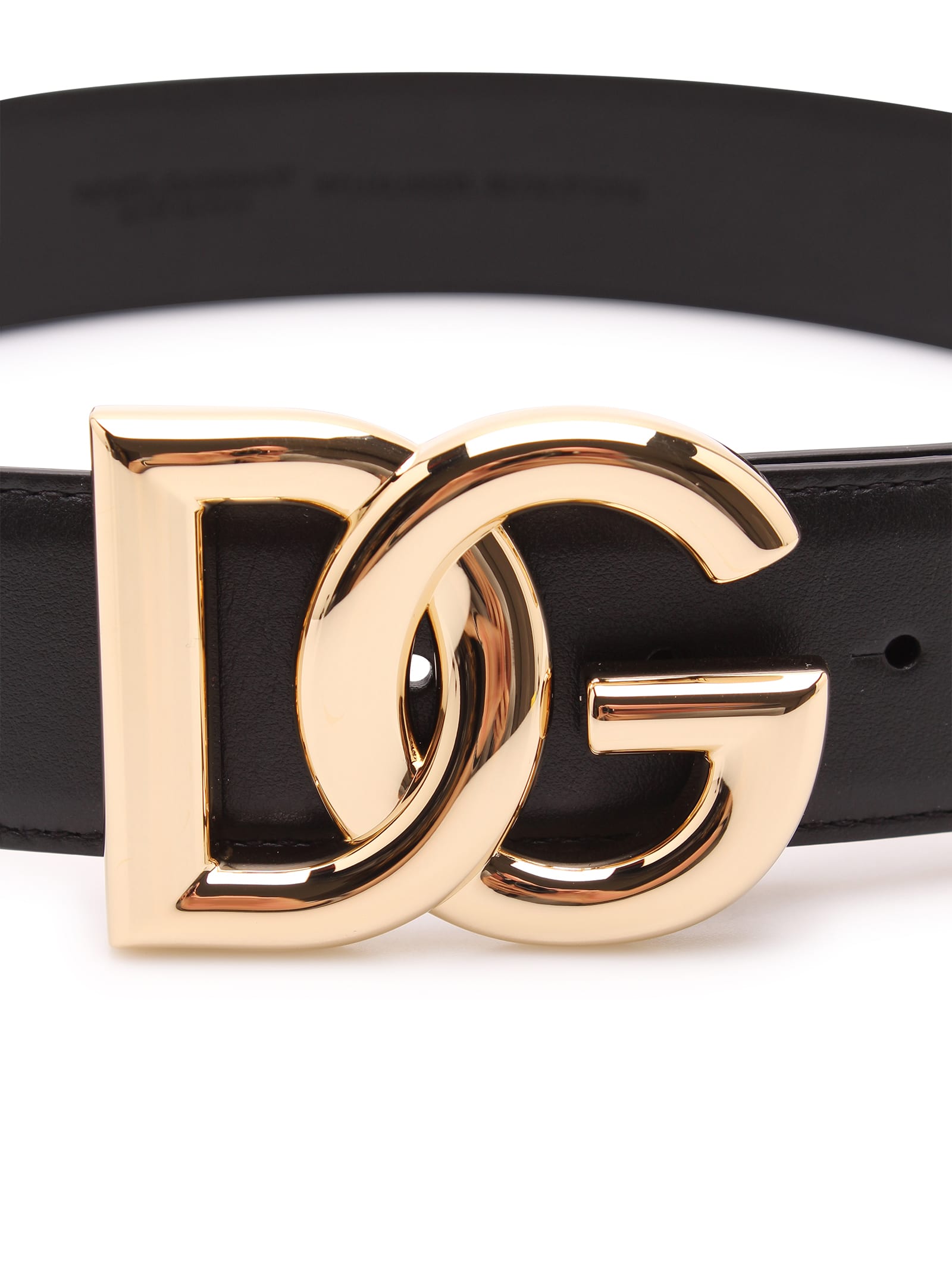 Shop Dolce & Gabbana Crossed Dg Logo Belt In Black