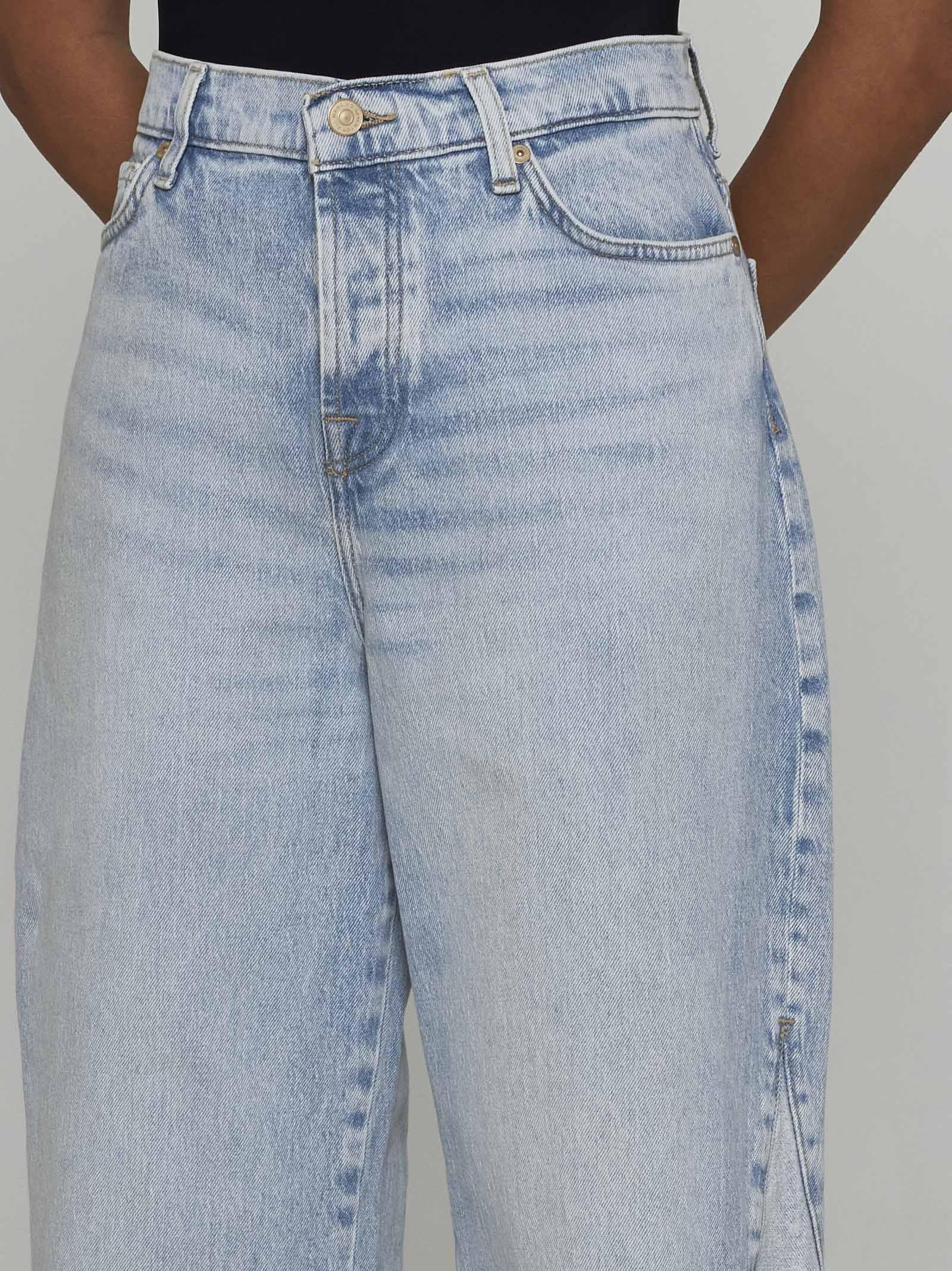 Shop 7 For All Mankind Zoey Mid Summer With Panel Jeans In Blue