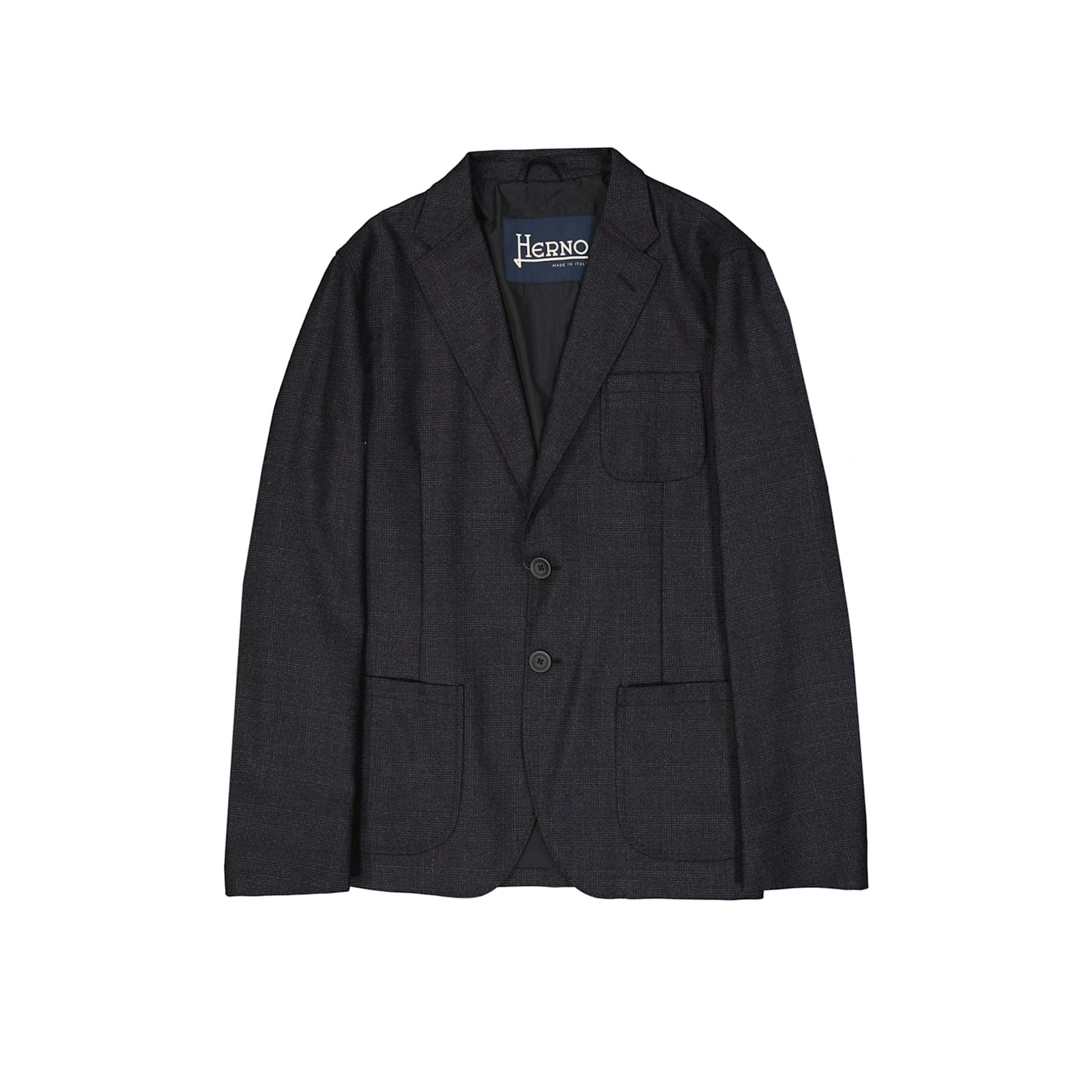 Herno Wool Blazer Jacket Men In Gray