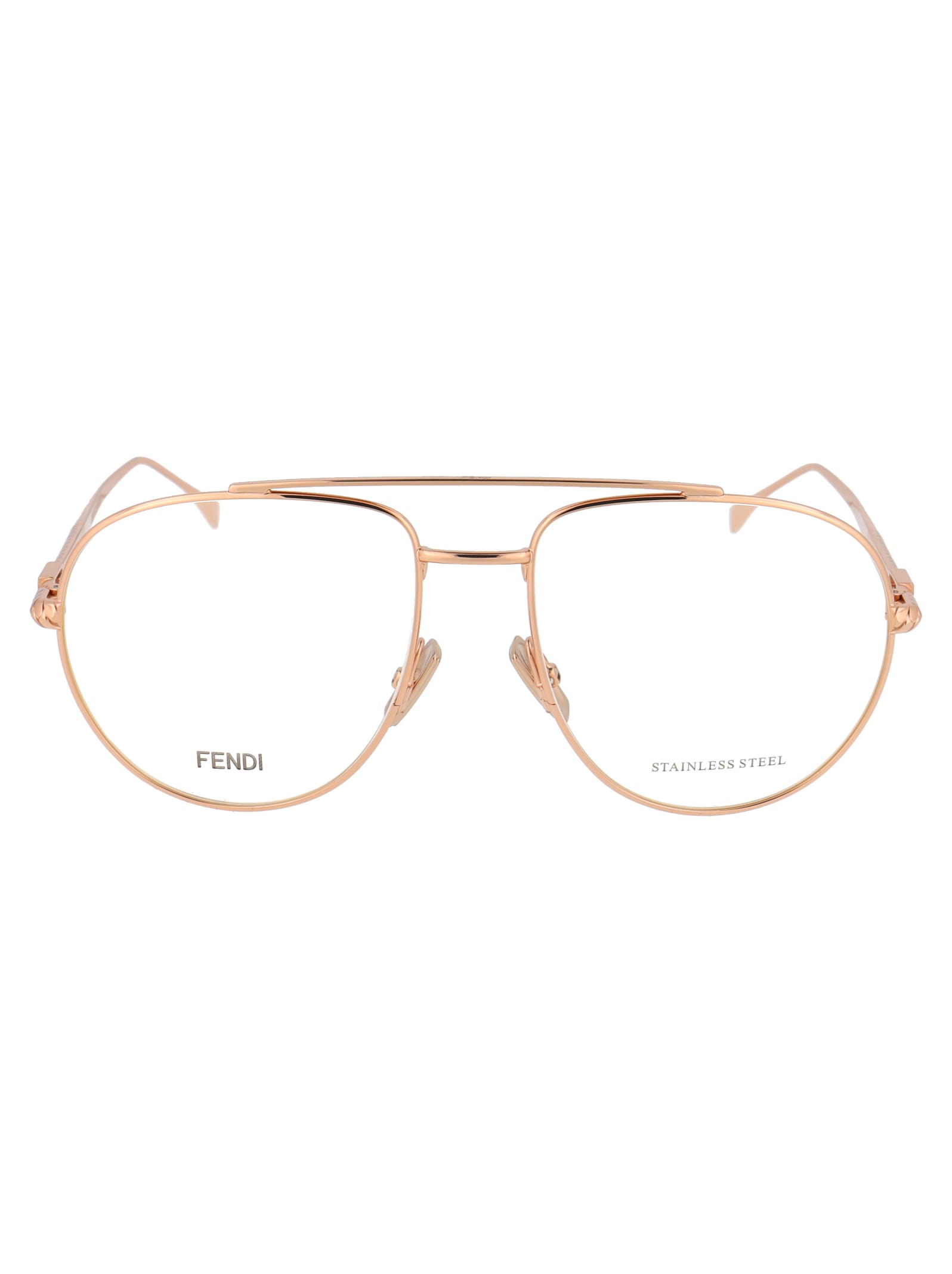 Fendi Ff 0446 Glasses In Ddb Gold Copper
