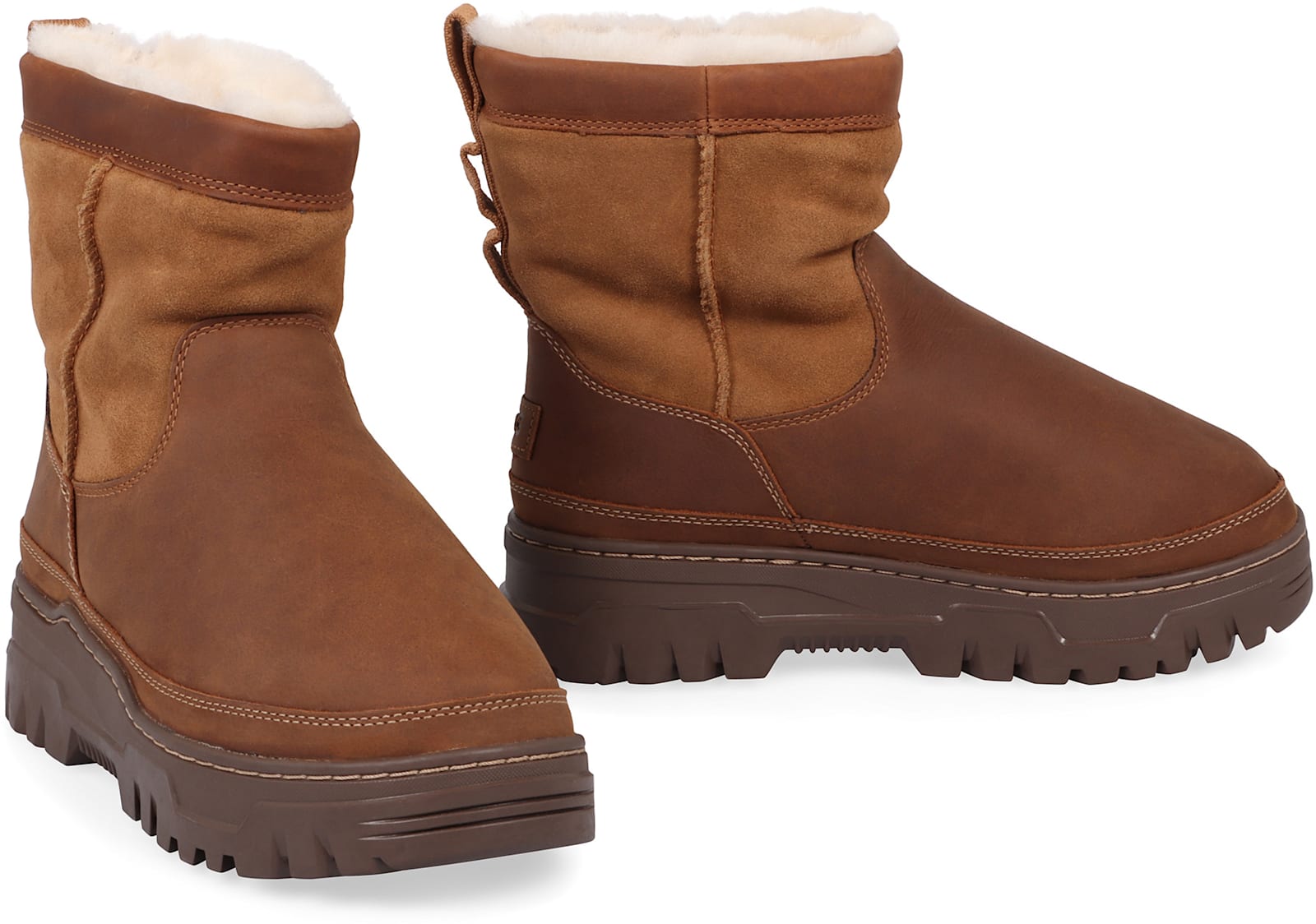 Shop Ugg Heritage Pull-on Trailgaze Boots In Beige