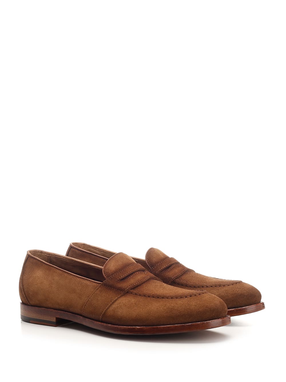 Shop Officine Creative Temple 016 Suede Loafer In Brown