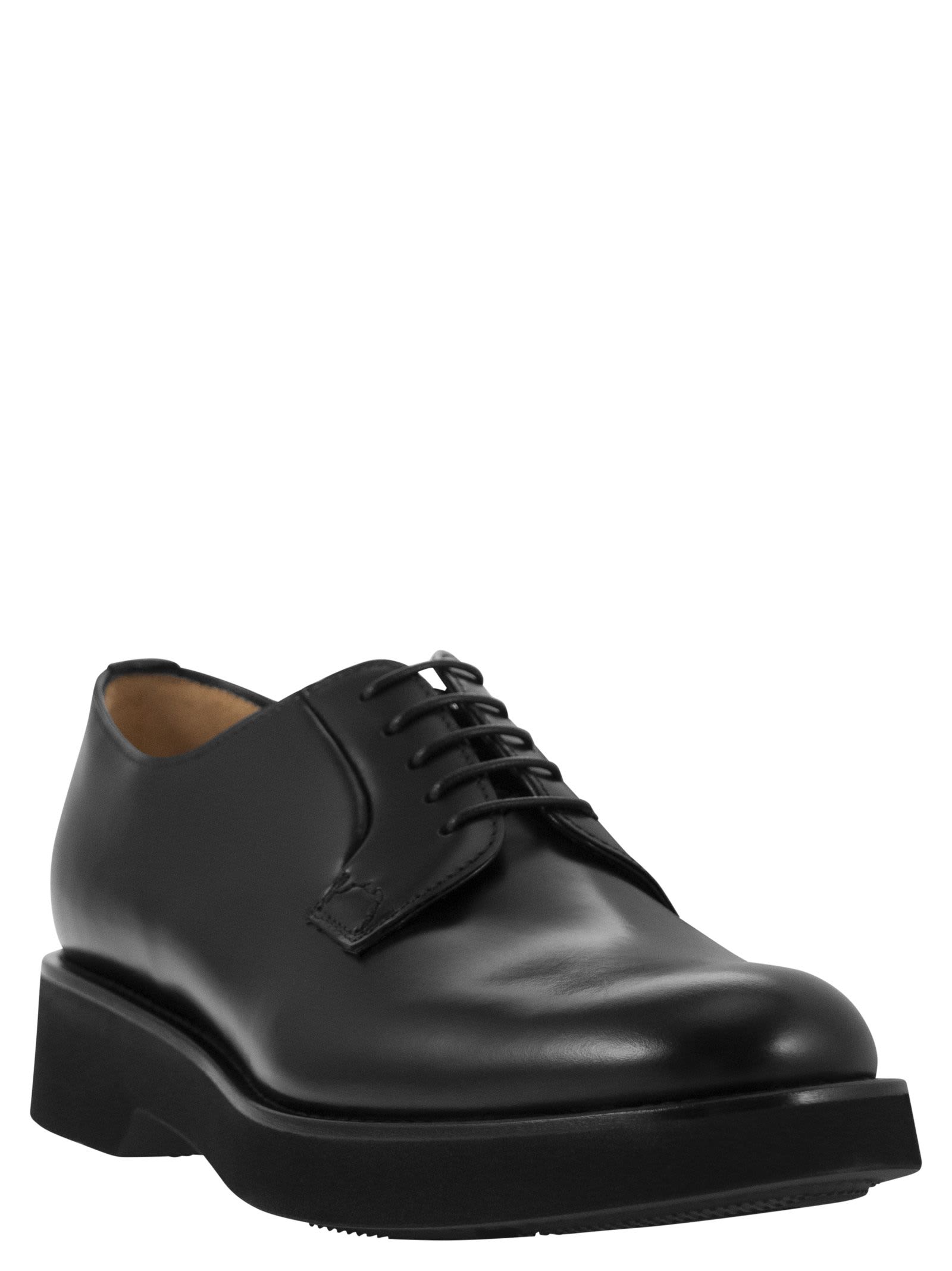Church's Black Leather Oxfords And Derbies In Black