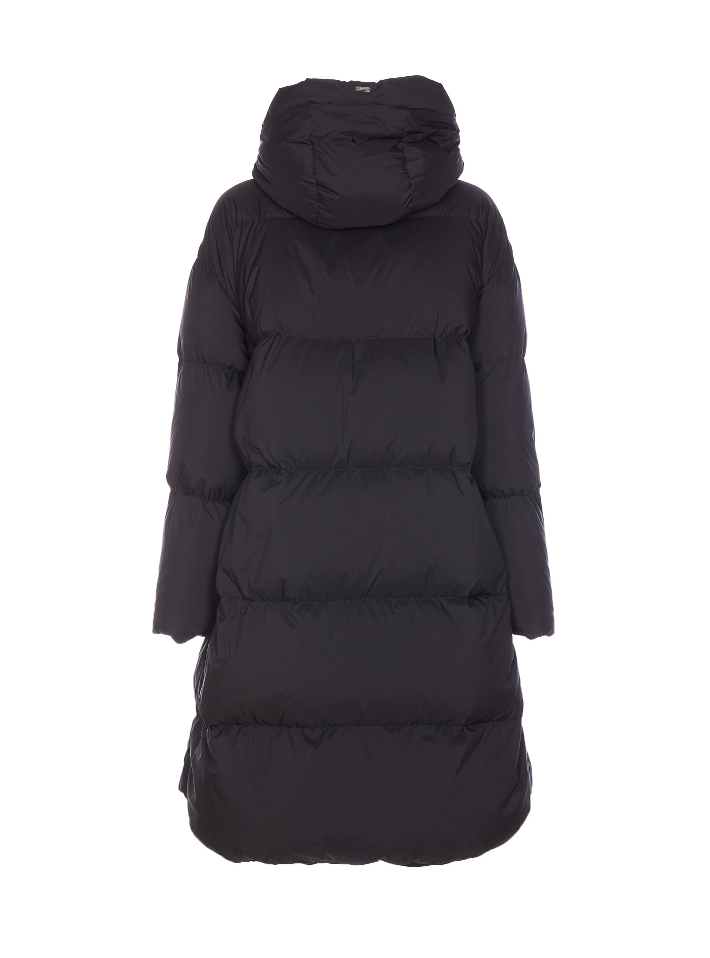 Shop Herno A-shape Down Jacket In Black