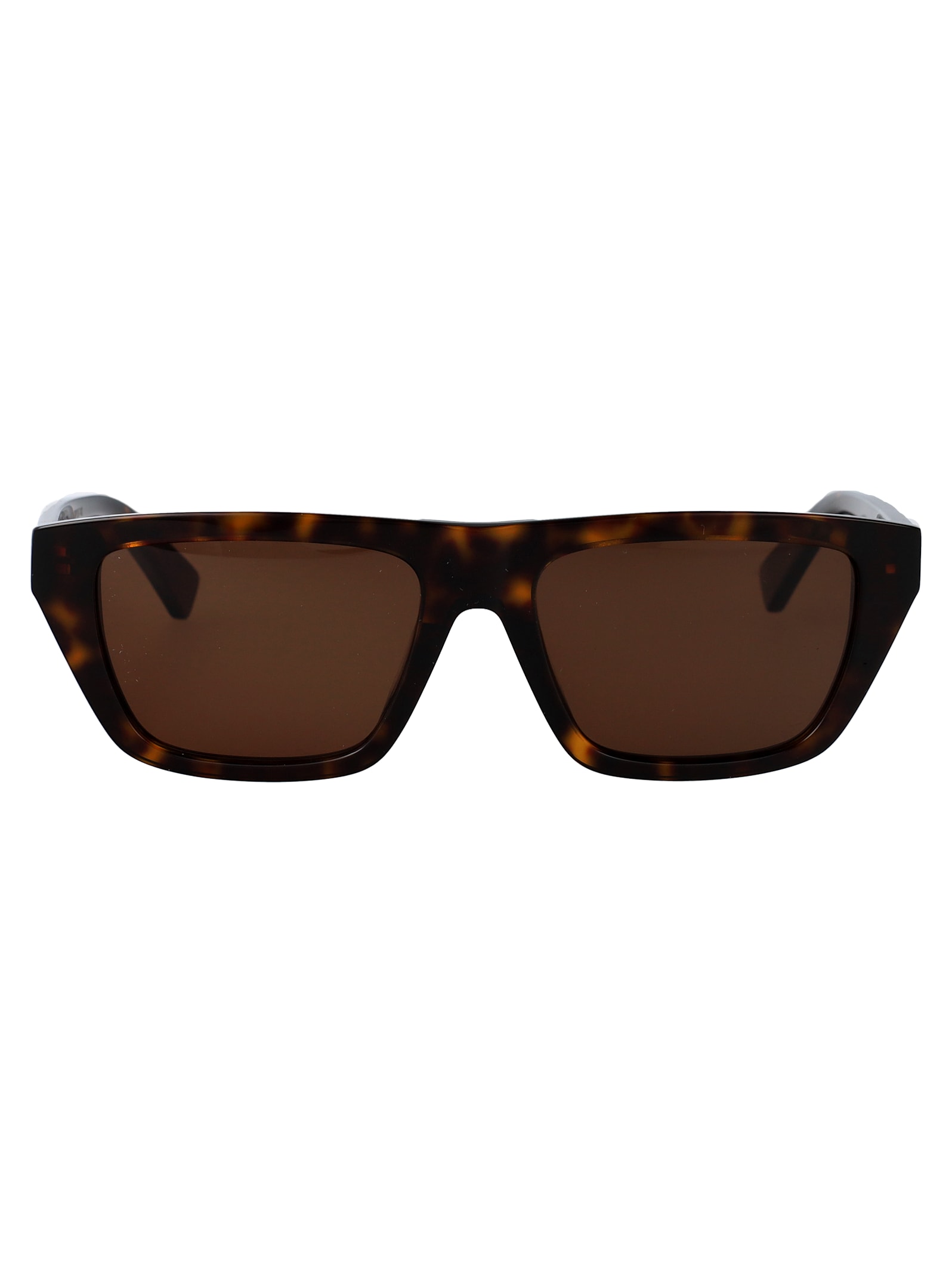 Bottega Veneta Acetate Havana Sunglasses In Brown