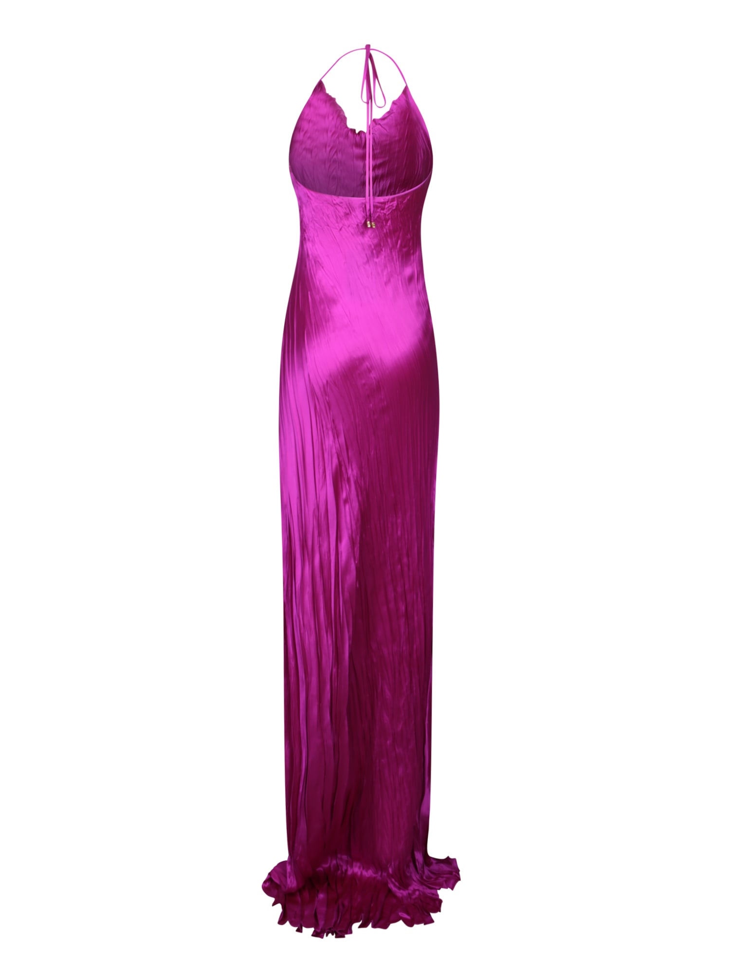 Shop Roberto Cavalli Bougainvillea Fuchsia Long Slip Dress