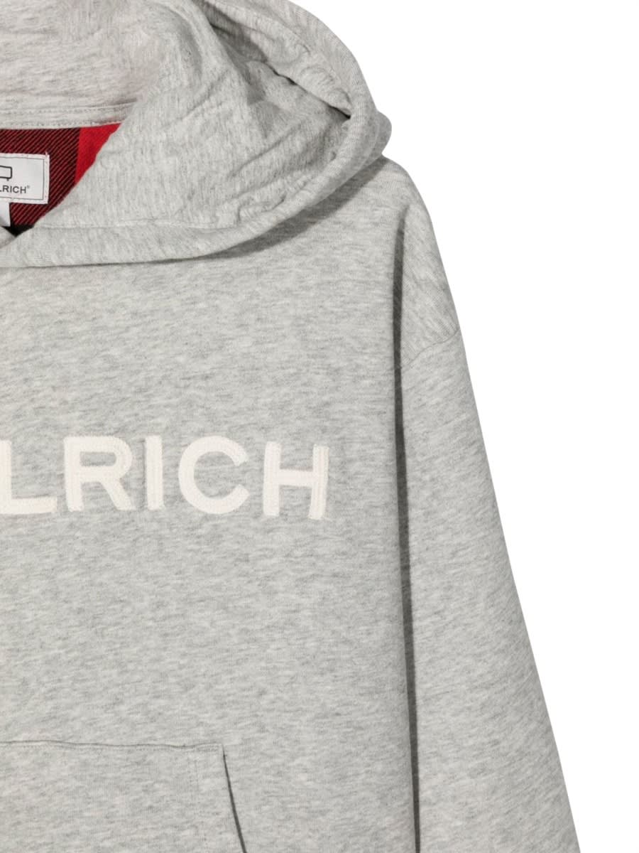 Woolrich Kids' Check Sweatshirt In Grey