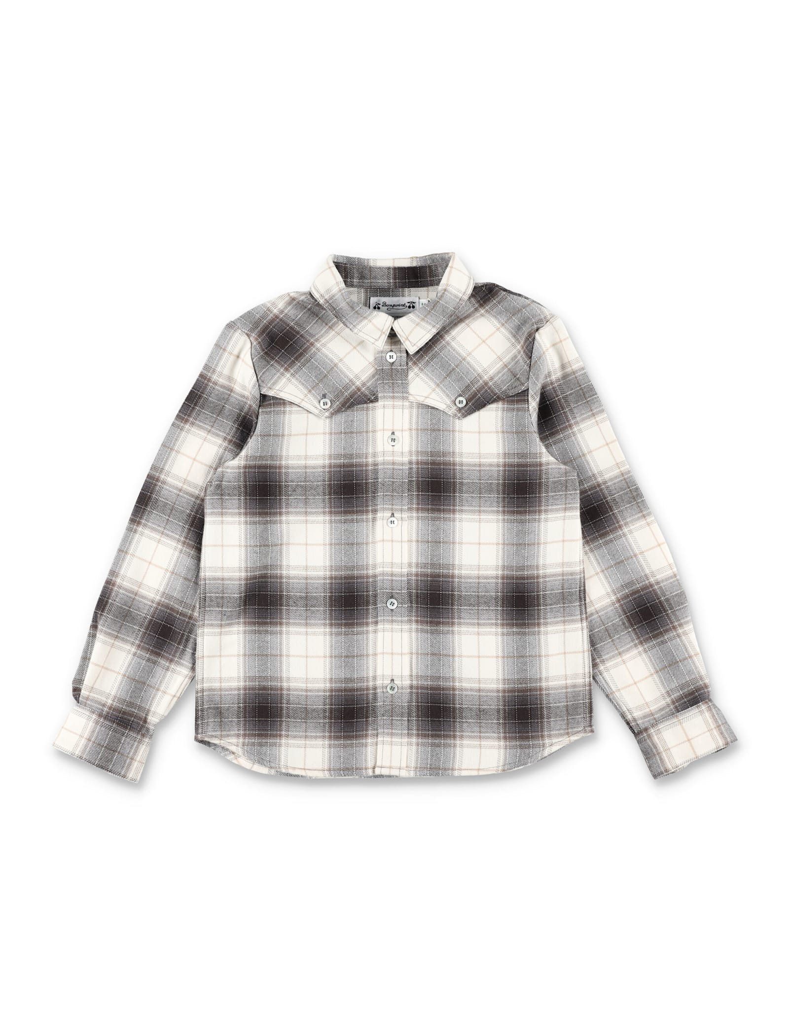 Bonpoint Grey Shirt For Boy In White