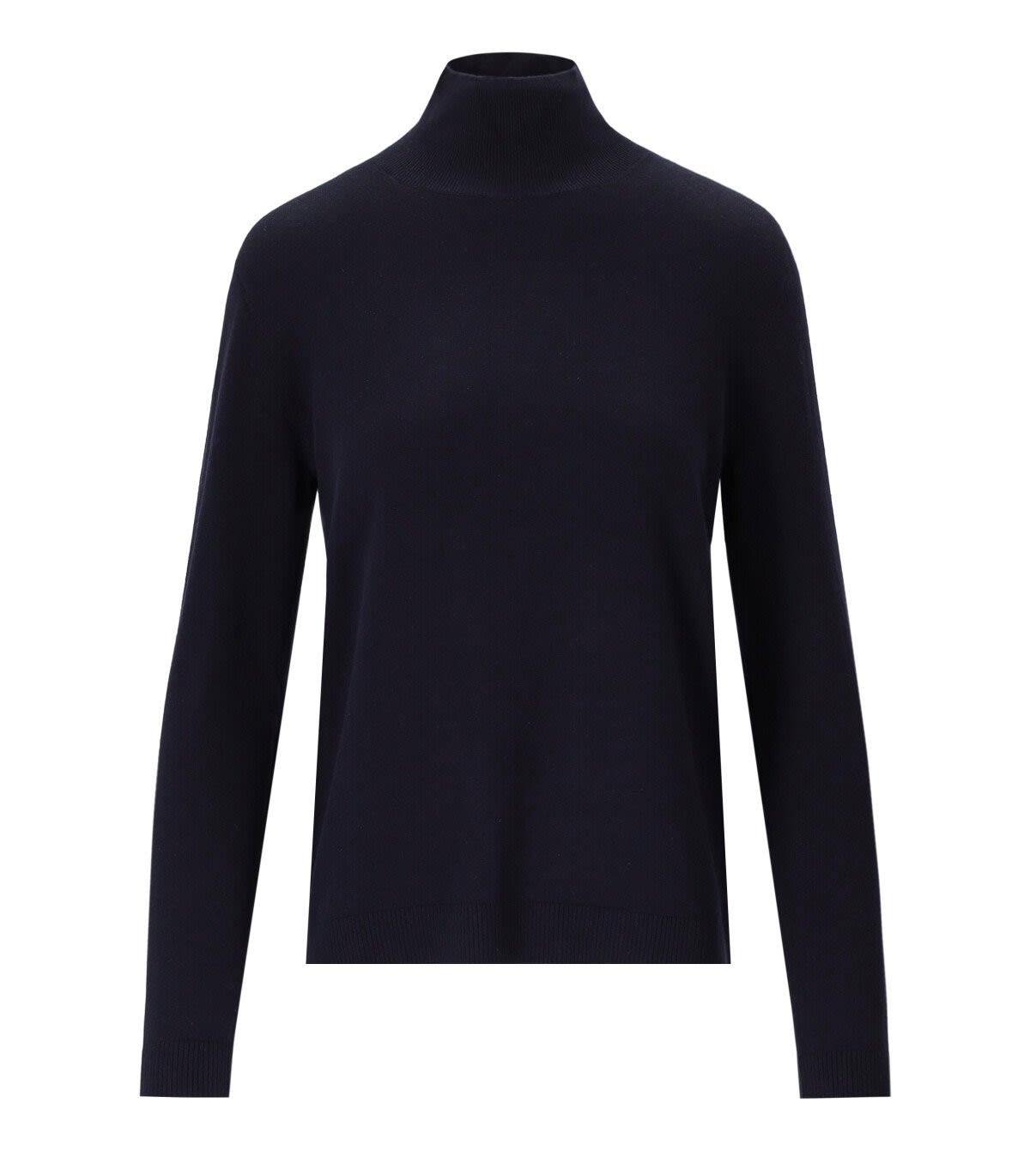 Shop Weekend Max Mara Turtleneck Knit Sweater In Blu