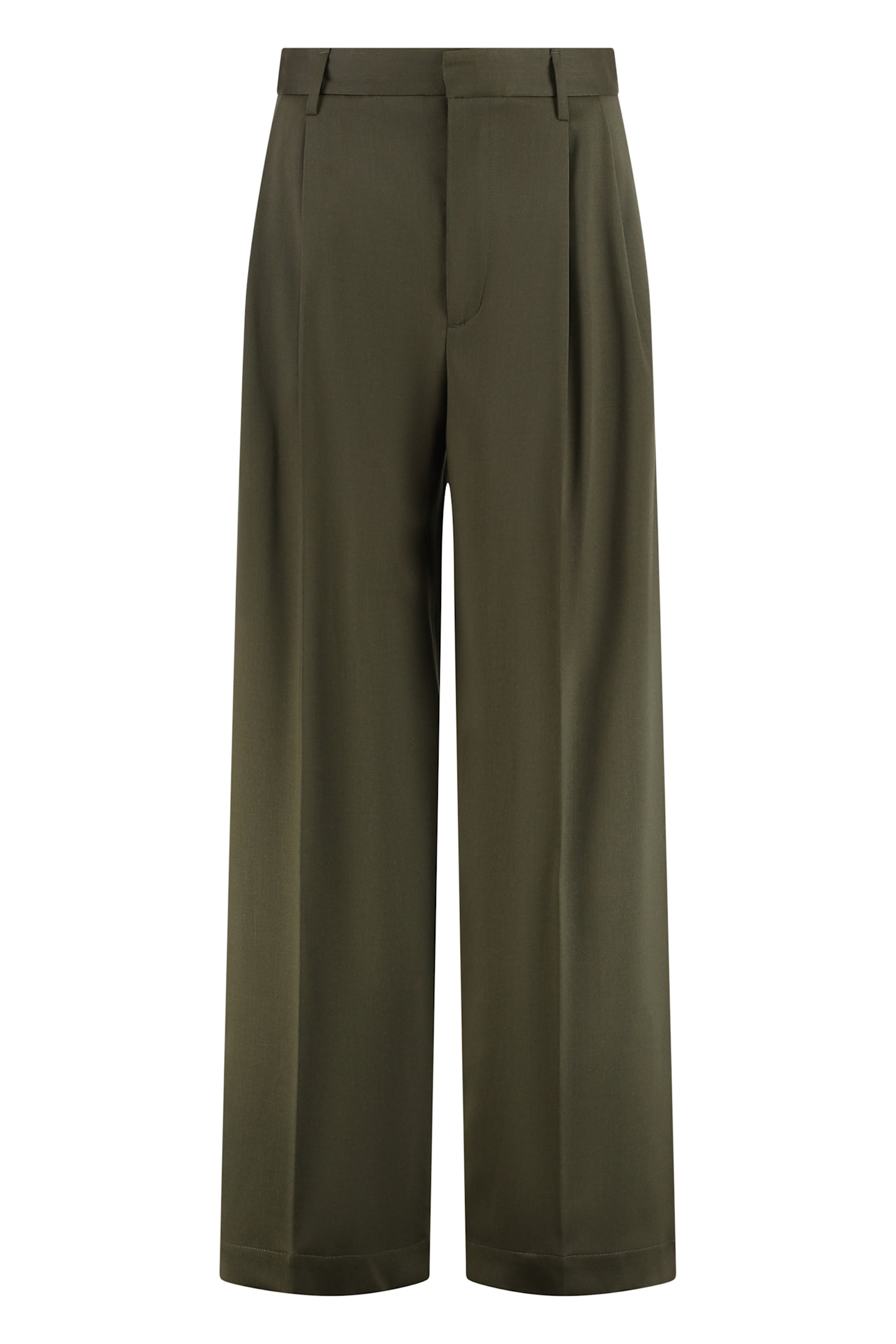Darkpark High-waist Wide-leg Trousers From Chicago In Green