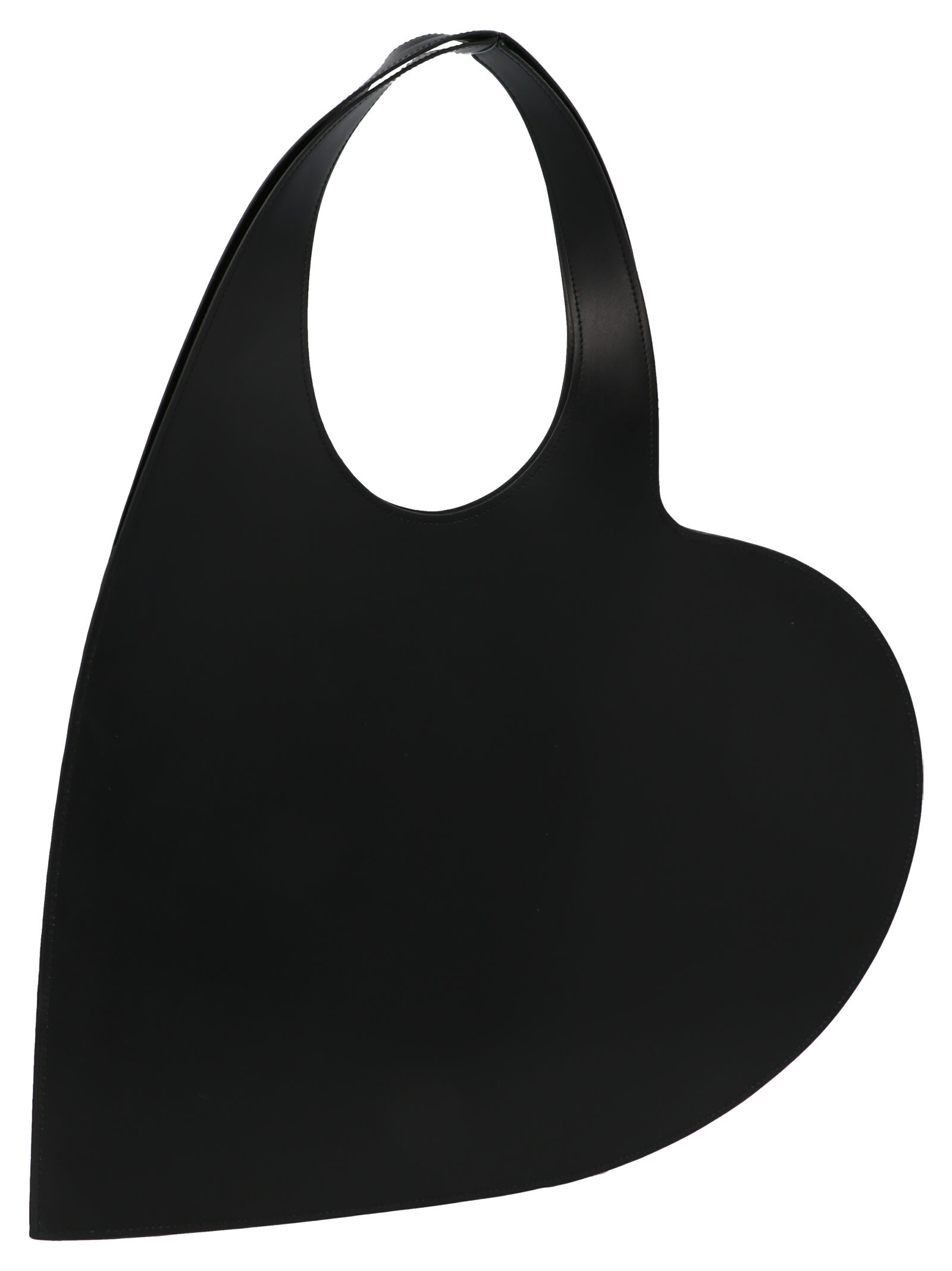 Coperni Heart-shaped Black Bag With Adjustable Shoulder Strap In Black